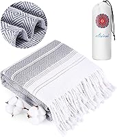 Vista 14 de Antfuny Toallas de playa turcas Esenciales para vacaciones Secado rápido Sin arena De gran tamaño Toalla de baño Piscina Natación Toalla extra