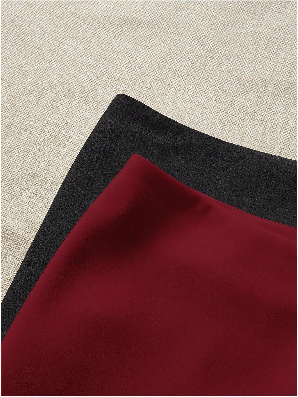 MakeMeChic Women's 2 Pack Mini Skirt with Shorts Zip Up Micro Skort Pencil Skirts - Image 6