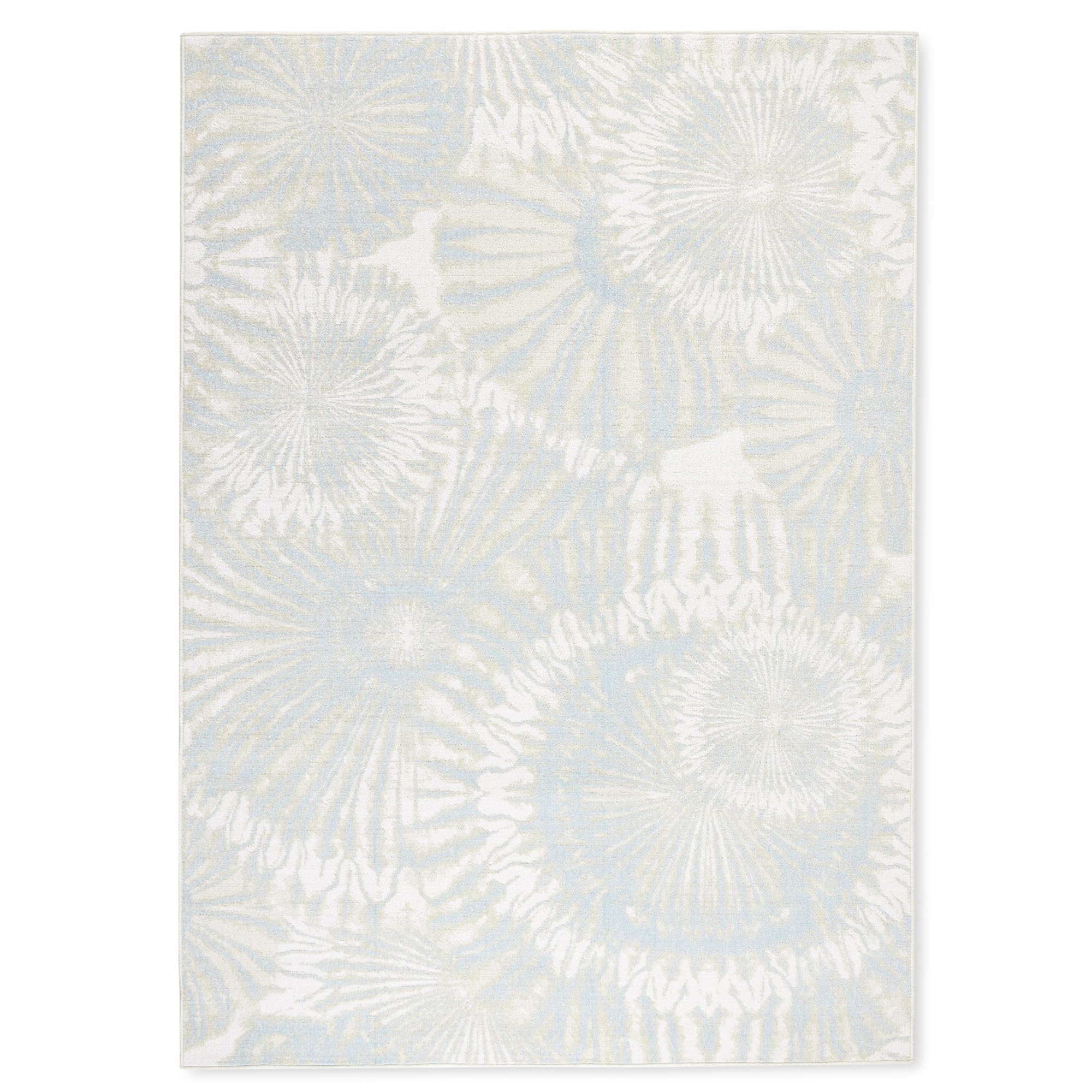 Tommy Bahama Shibori Summer Tie Dye Indoor Outdoor Area Rug, Tie Dye Modern Design, UV Fade Resistant, Sage Green/Blue/Ivo...