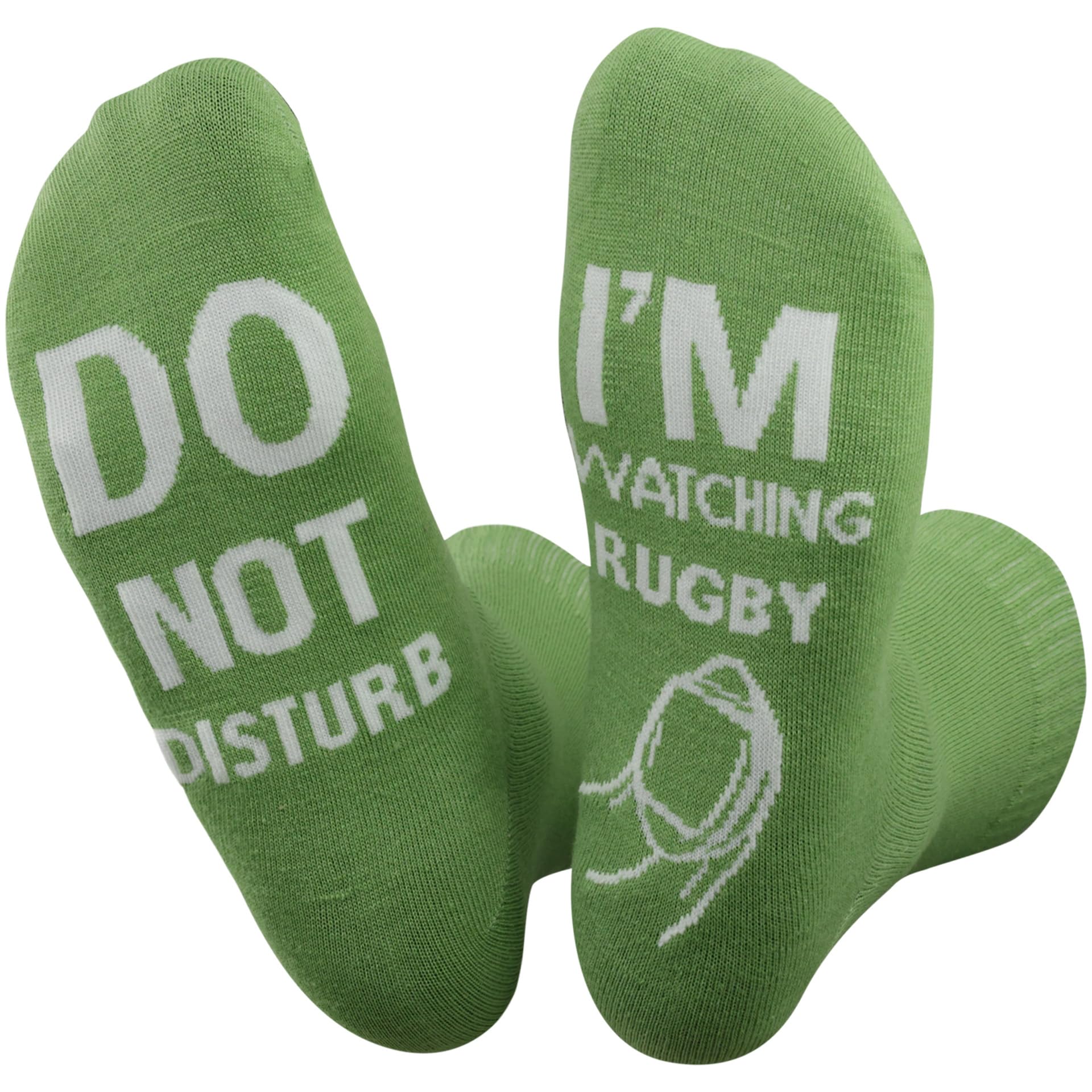 Calzini Divertenti Do Not Disturb I'm Watching Football or Rugby Uomo Donna
