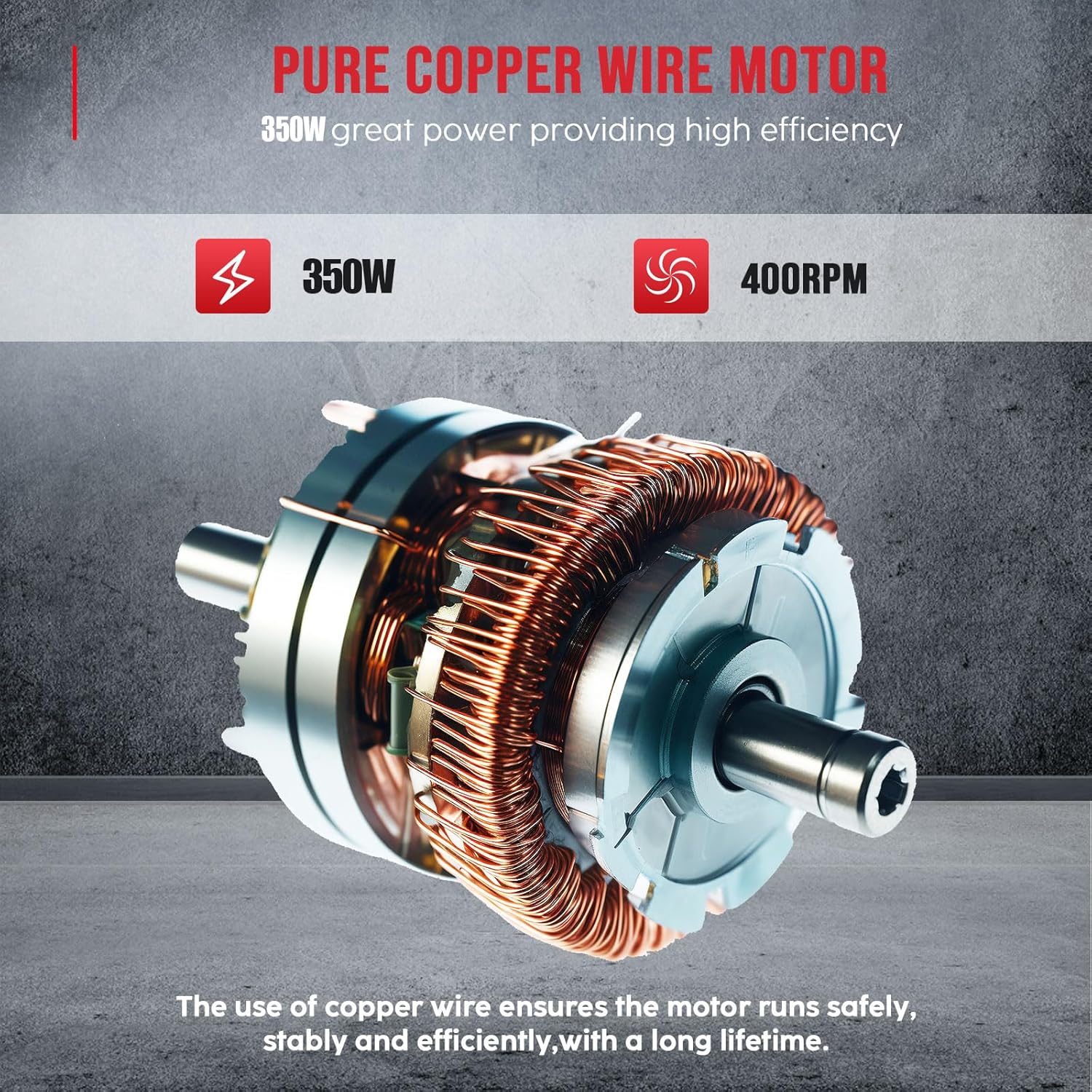 Drain Cleaner Machine 40FT, 350W 2 Cables, Electric Drain Auger for 3/4" to 4" Pipes, Electric Drain Auger with 6 Cutters for Toilet, Sewer, Bathroom, Sink and Shower