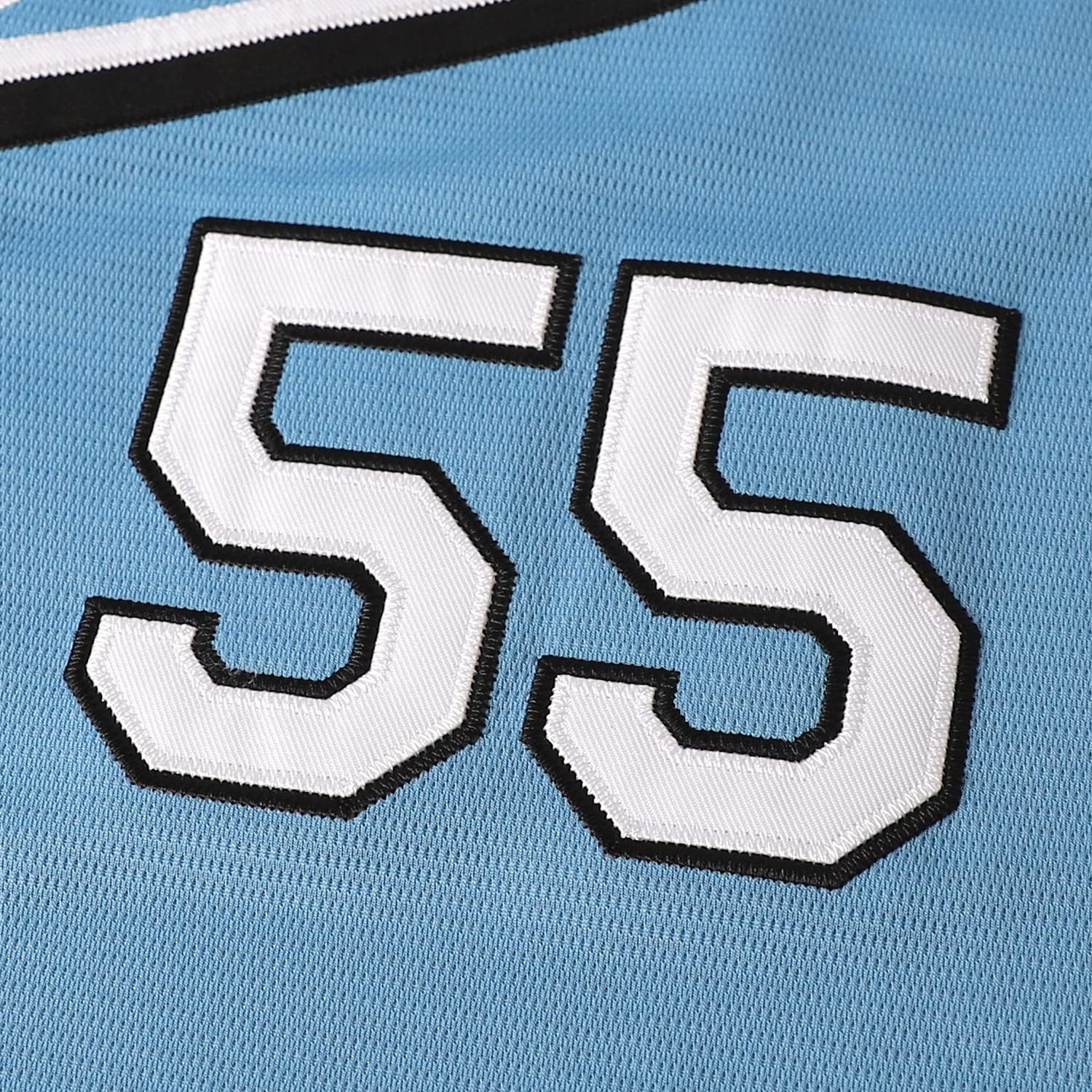 MESOSPERO Kenny Powers Baseball Jersey #55 Myrtle Beach Mermen Stitched Men Movie Baseball Jersey Blue Green S-3XL - Image 5