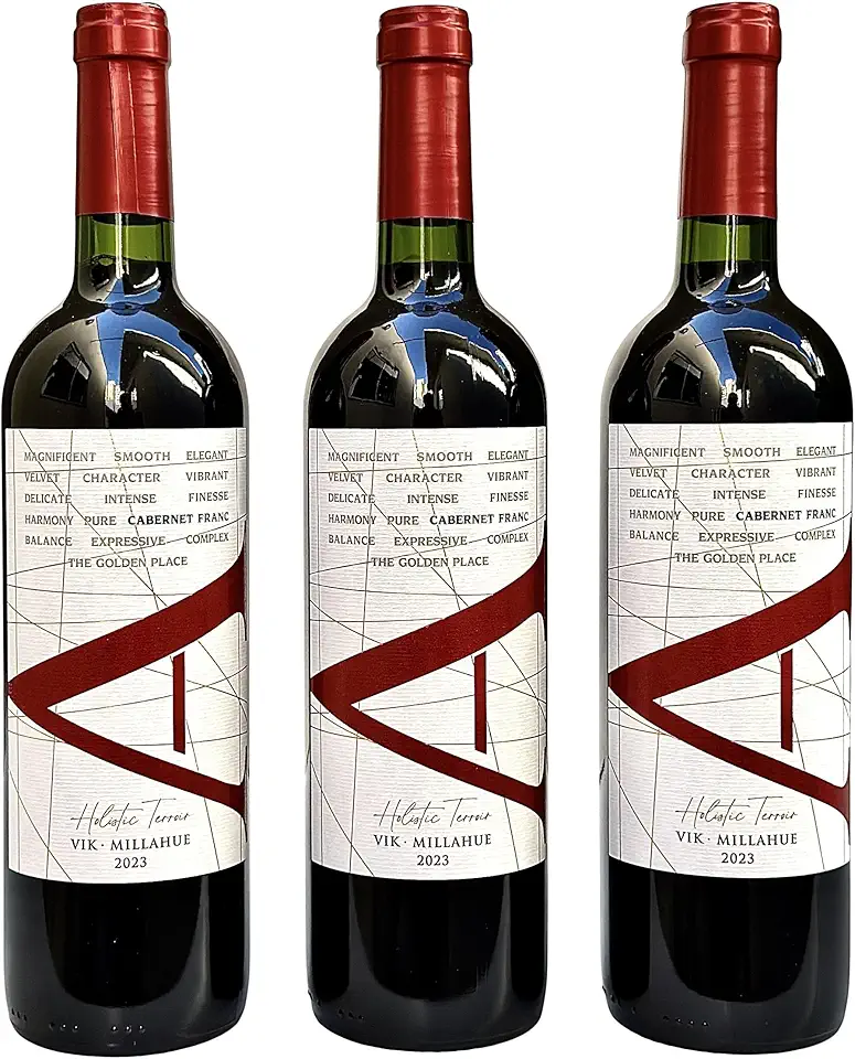 Vinho Vik A Cabernet Franc Chileno | Kit com 3 Garrafas | Oferta