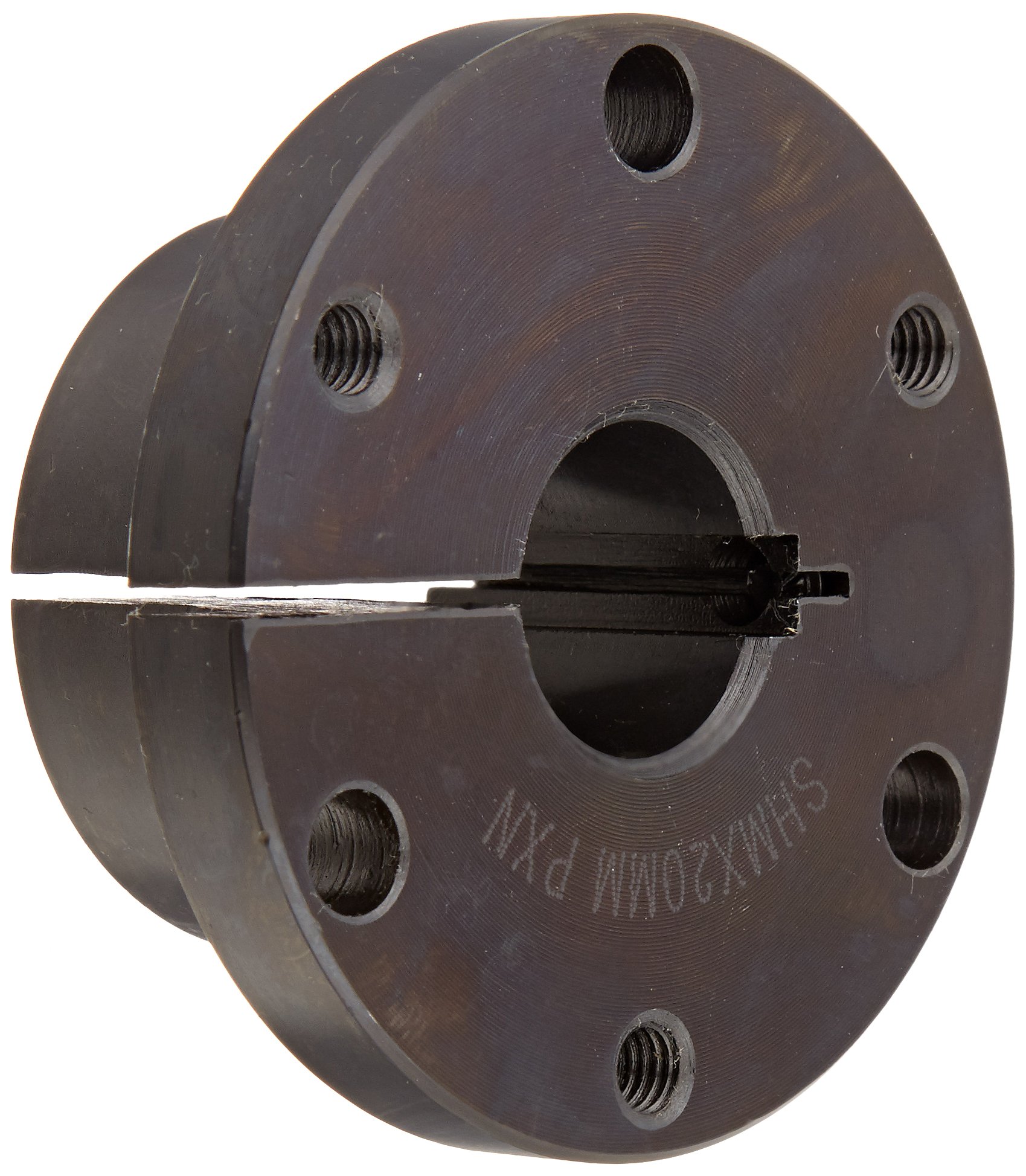 TB Woods Type SH SHM20MM Sure-Grip Bushing, Metric, 20 mm Bore, 47.5 mm OD, 31.8 mm Length, 395 lbs/in Torque, Standard Design, Standard Keyway