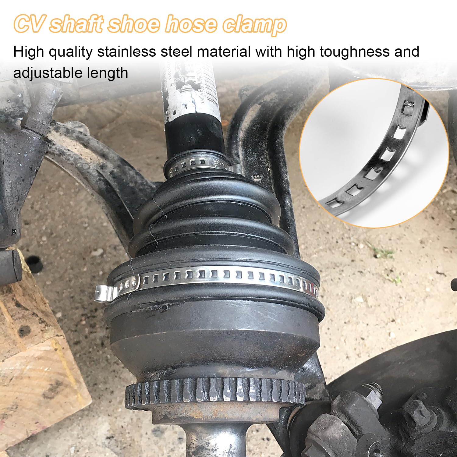 Set di 22 Fascette Regolabili in Acciaio Inox, Pinza per Fascette Auto, Fascetta Stringitubo per la Maggior Parte Delle Auto