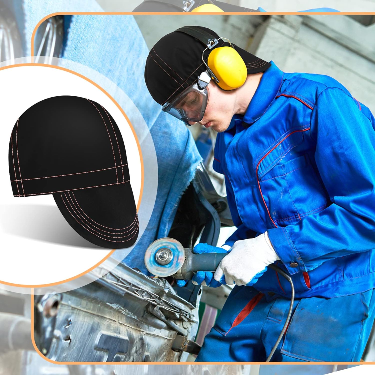 Low-Profile Welding Cap for Safety and Comfort