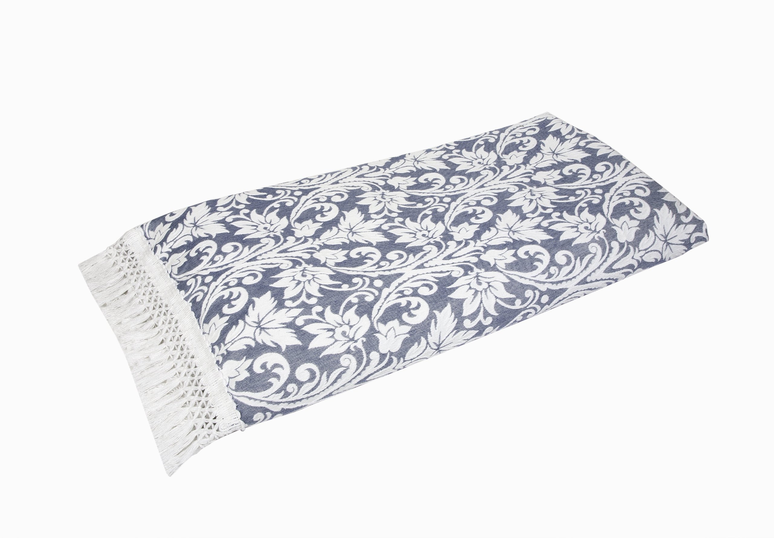 Belle Epoque Karina Coverlet, Full, Blue/White
