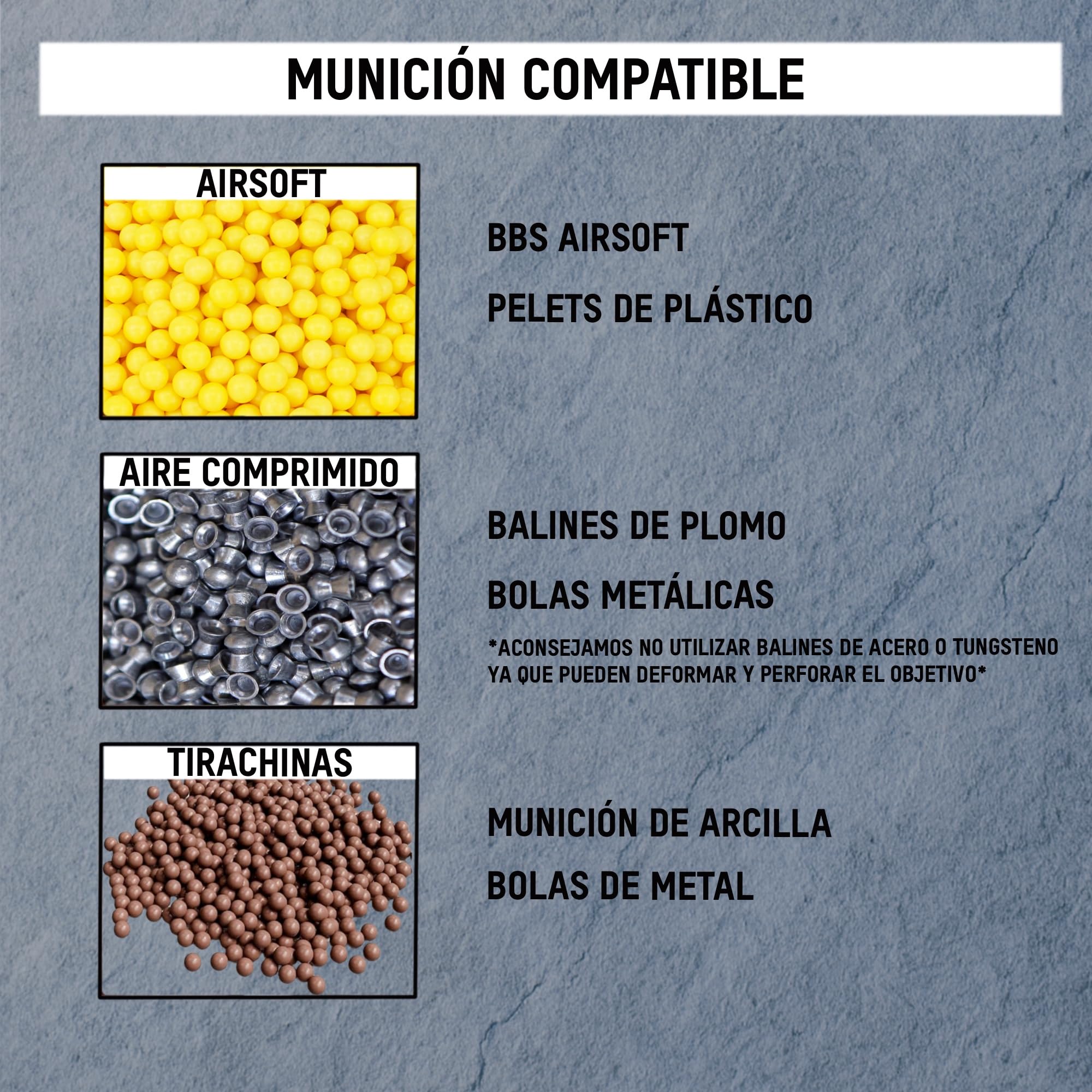 Objetivo Cazabalines de Acero 14 x 14 cm para Airsoft, Aire comprimido o Tirachinas + 50 Dianas | Diana Resistente para Entrenamiento de Precisión | Fácil Instalación | Uso Exterior e Interior
