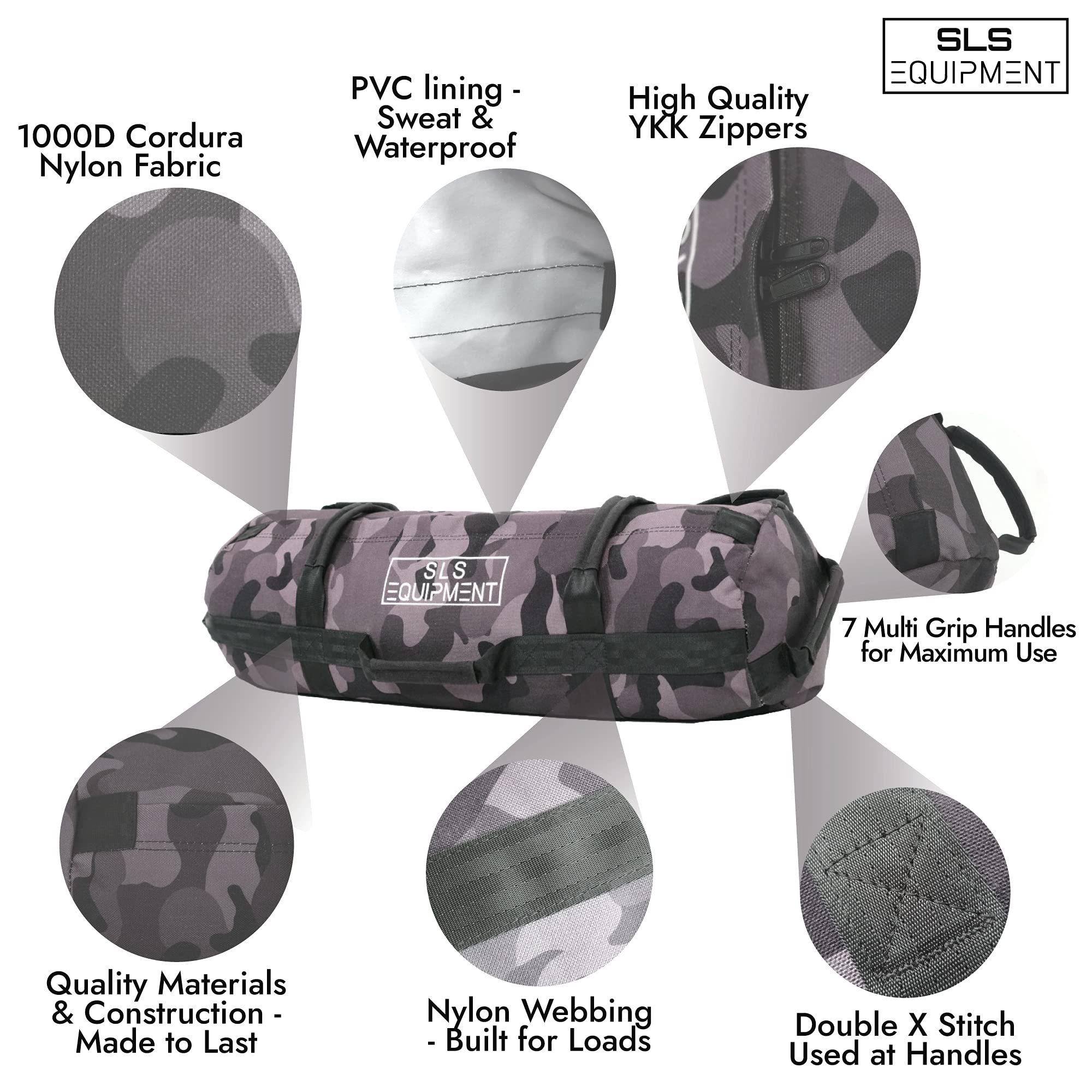 MILISTEN Sandsack Für Ganzkörper-Workout - Verstellbares Trainingsgewicht Aus Robustem Segeltuch