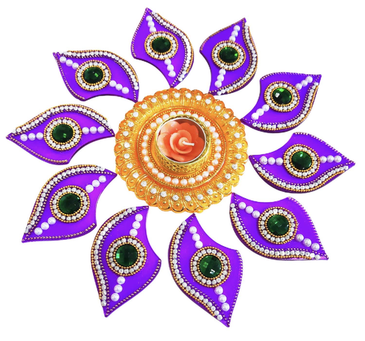 SAHAYA Rangoli for Decoration with T Light Holder Acrylic Small 11 pcs Set (B08XBPKFJJ) Amazon Price History, Amazon Price Tracker