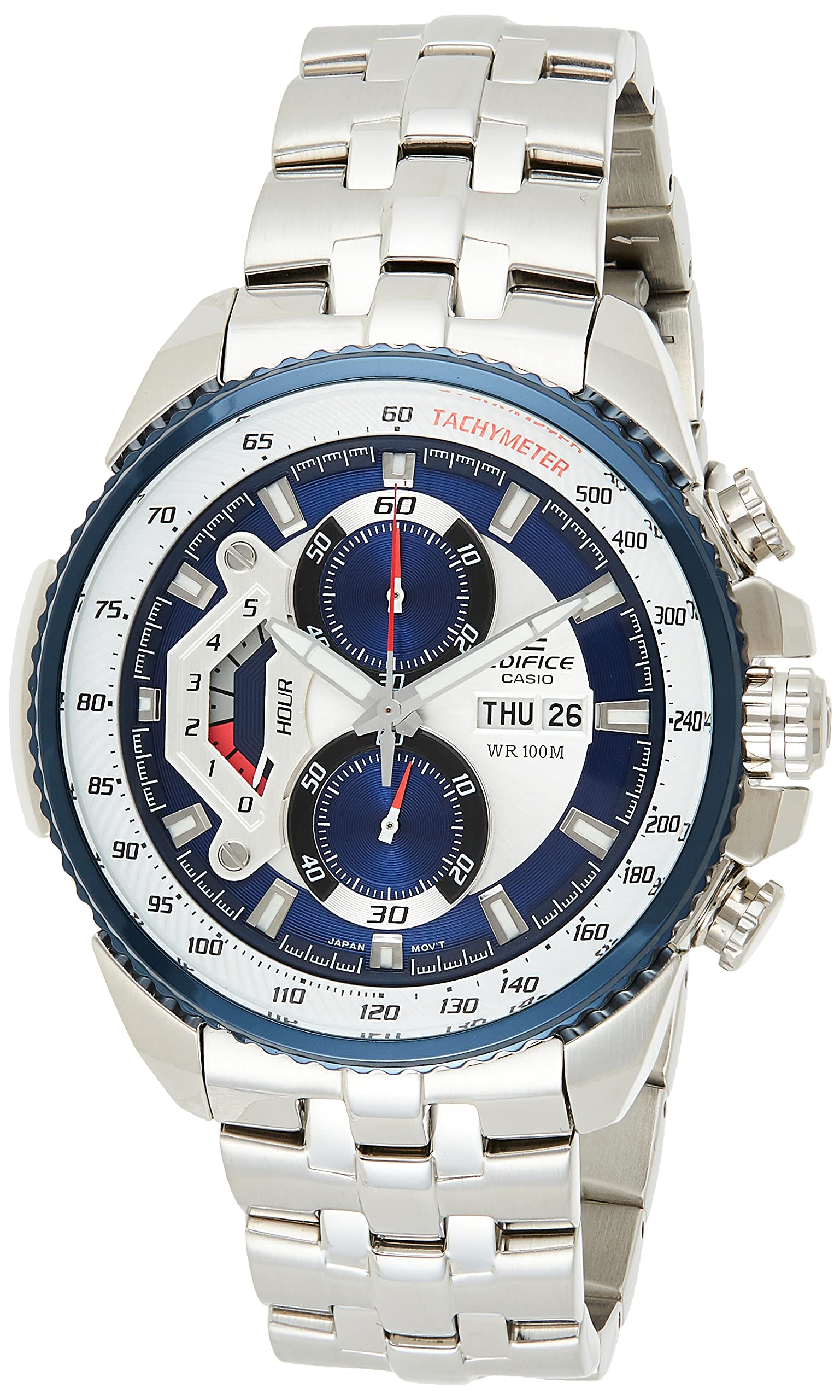 Casio Edifice Chronograph Blue Dial Men's Watch - EF-558D-2AVDF(ED437)