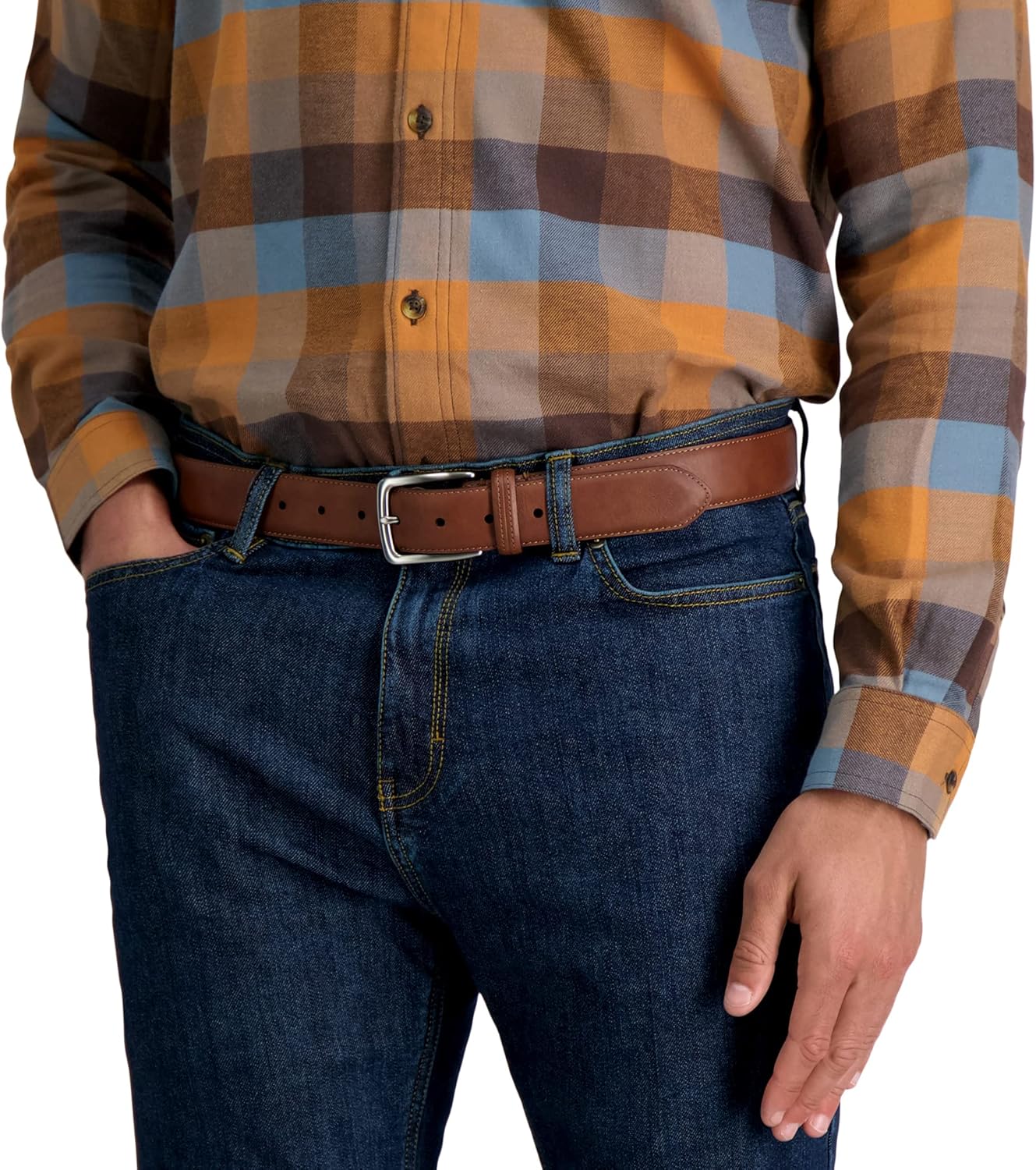 Miniatura 5 de Columbia Mens Trinity Logo Everyday Casual Dress Belt, Regular and Big and Tall Sizing