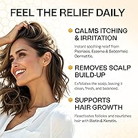 Vista 3 de Psoriasis Shampoo for Dry & Itchy Scalp - Psoriasis Scalp Treatment for Eczema Relief, Seborrheic Dermatitis, Ringworm & Folliculitis - Itchy Scalp