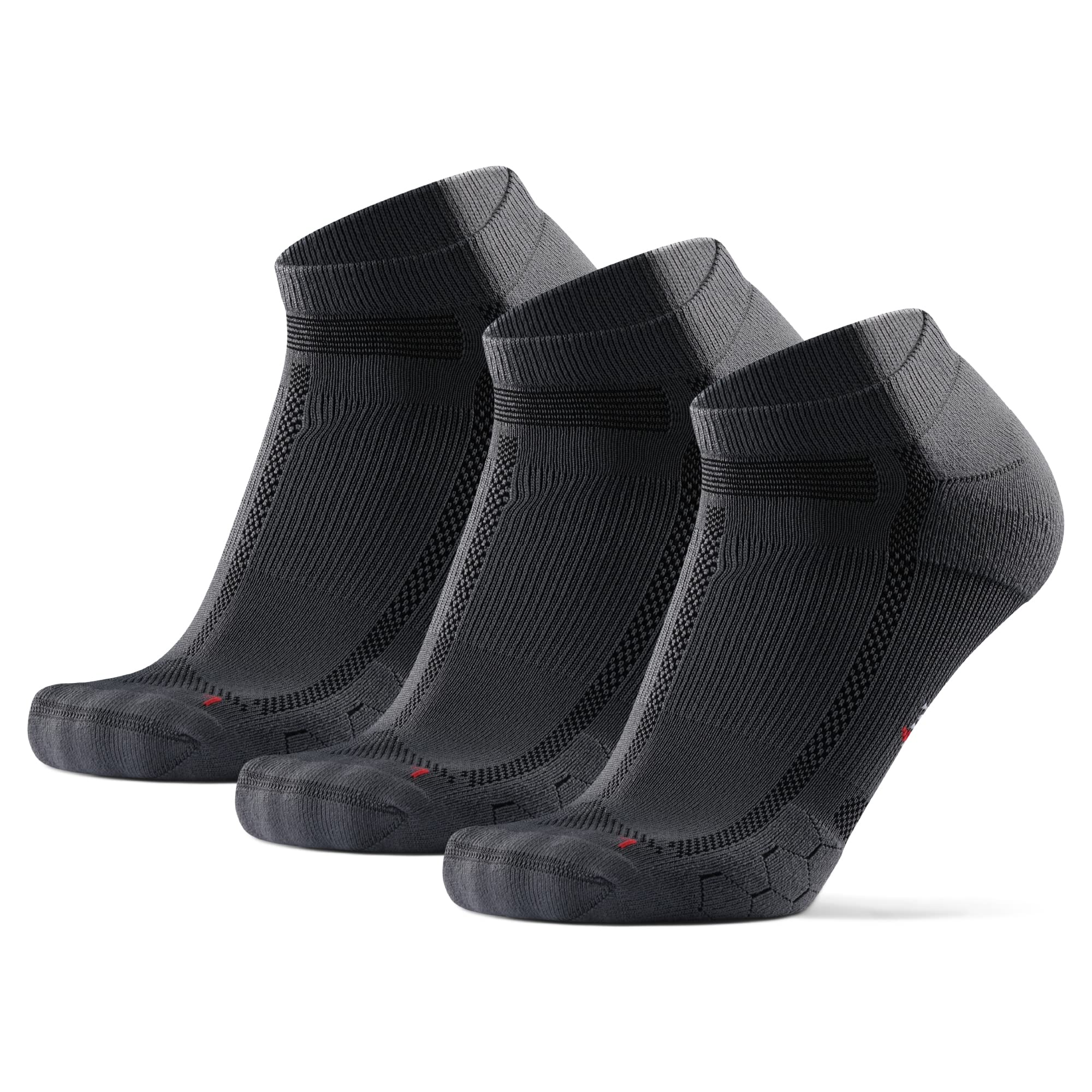 DANISH ENDURANCEAnkle Running Socks, Trainer Socks, Cushioned, Breathable and Moisture Wicking, Anti Blister, for Sports, Men & Women, Unisex, 3 PackOEKO-TEX STANDARD 100