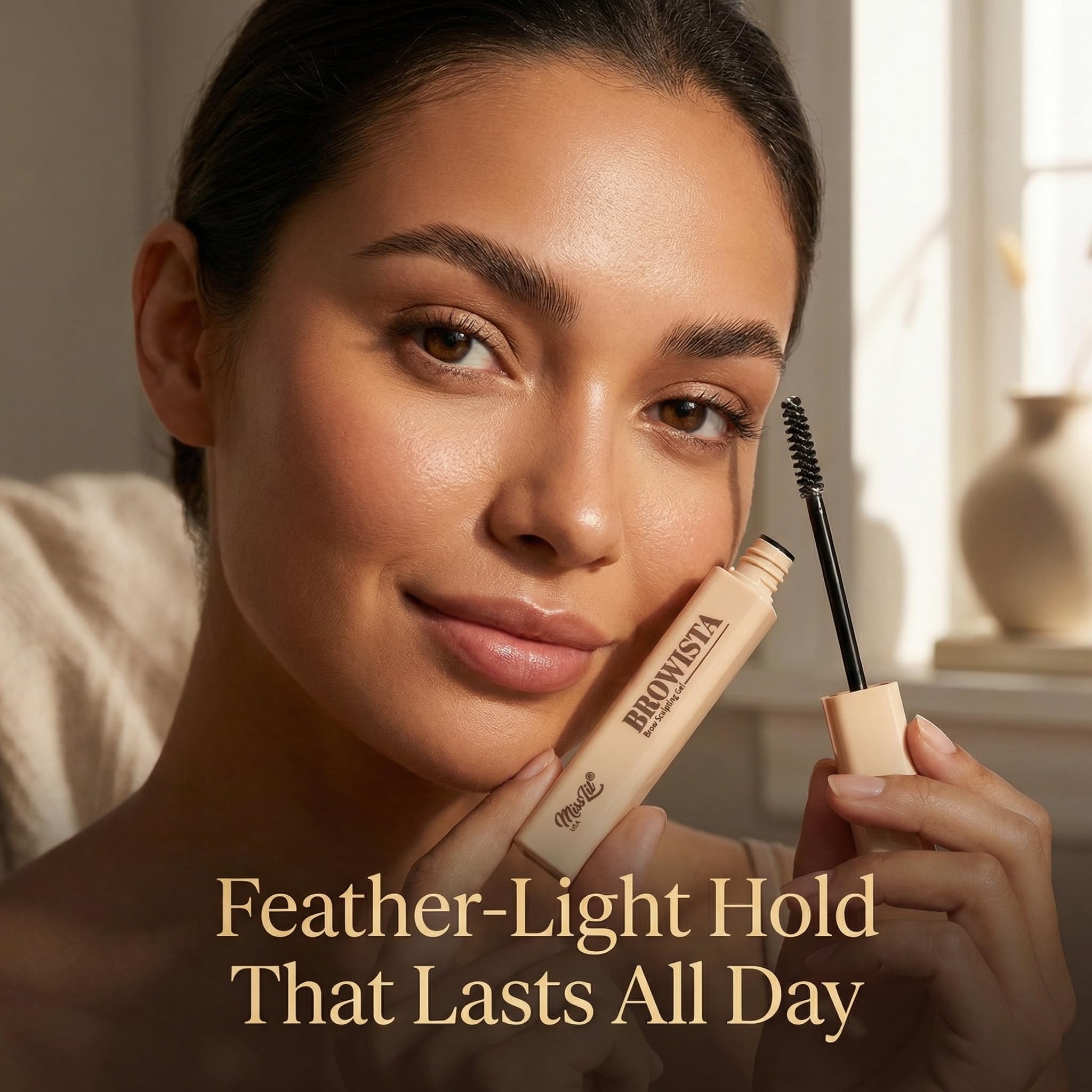 MISS LIL USA BROWISTA Eyebrow Gel, Clear Strong Hold Brow Styler