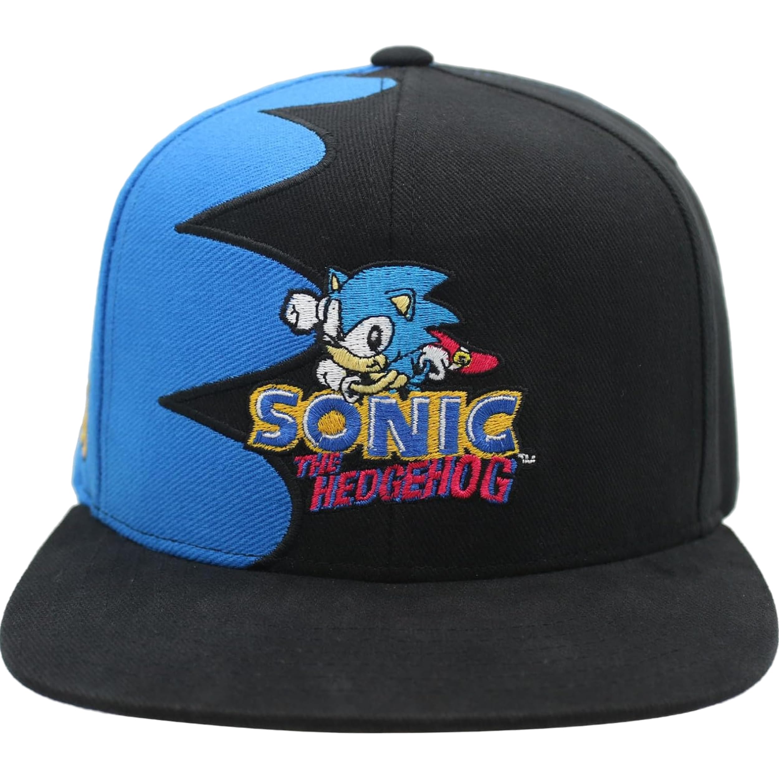 Concept One Unisex's Sonic The Hedgehog Snapback Cap Baseball, Black, One Size