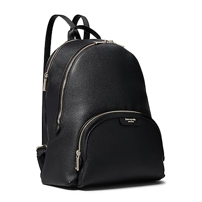 Kate Spade New York Hudson Pebbled Leather Large Backpack Shoulder Handbags Black