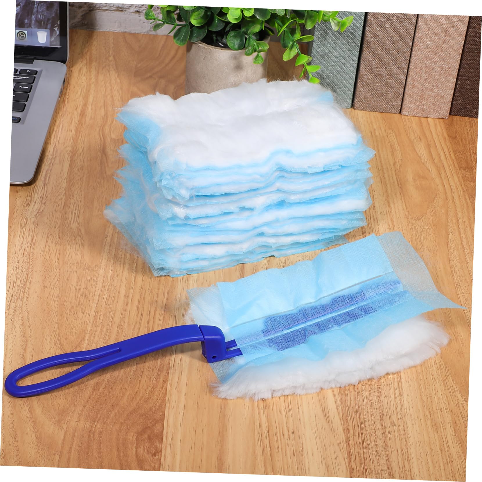 Mobestech 2sets Duster Elettrico Con Ricariche Panno Elettrostatico Per Pulizia Di Ventilatori Fessure e Finestre Teste Manico