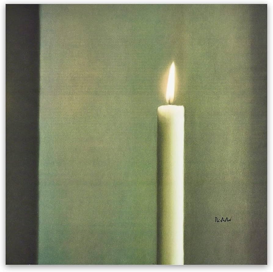 Amazon.co.jp: ゲルハルト・リヒターポスター抽象キャンドル