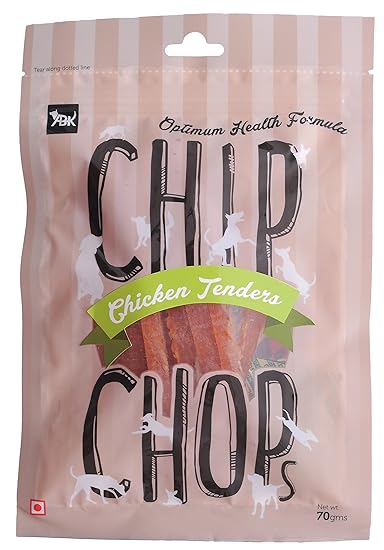 Chip Chops Chicken Tenders Slice, Dog Treat, 70g, Optimum Health Formula