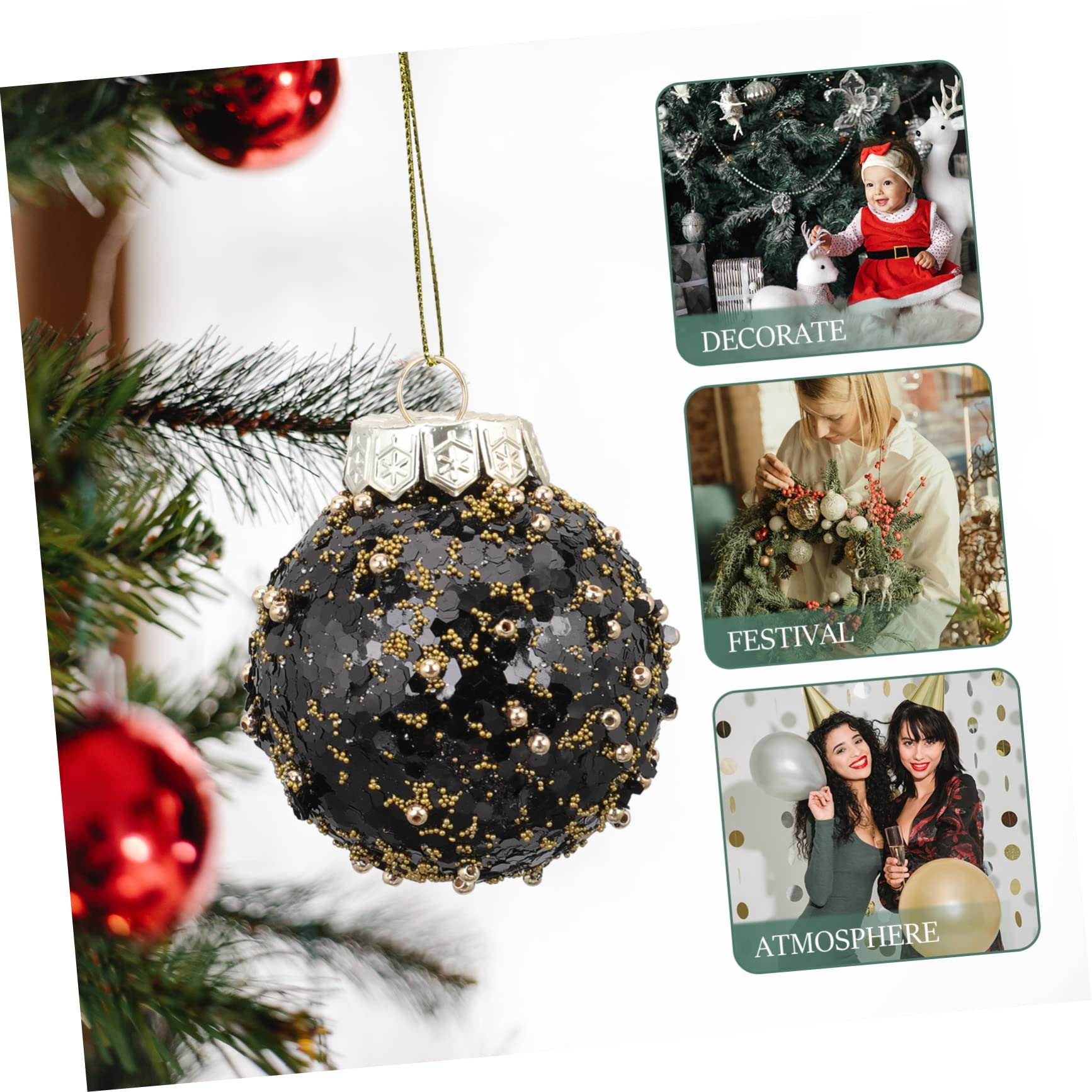 Alipis Lot de 25 Décorations De Noël en Plastique Robuste À Suspendre pour Sapin De Noël 25 Pièces X 2