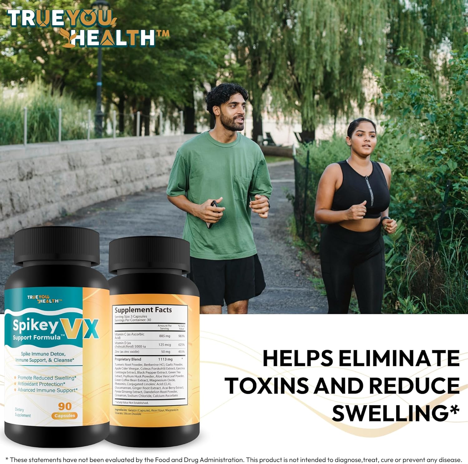 Spikey VX Support Formula - Our Best Spike Support Formula for Immune System Detox - Daily Zinc Immunity Capsules Vitamin C Immune Boost - Feel The Wellness Spike Detox The Wellness