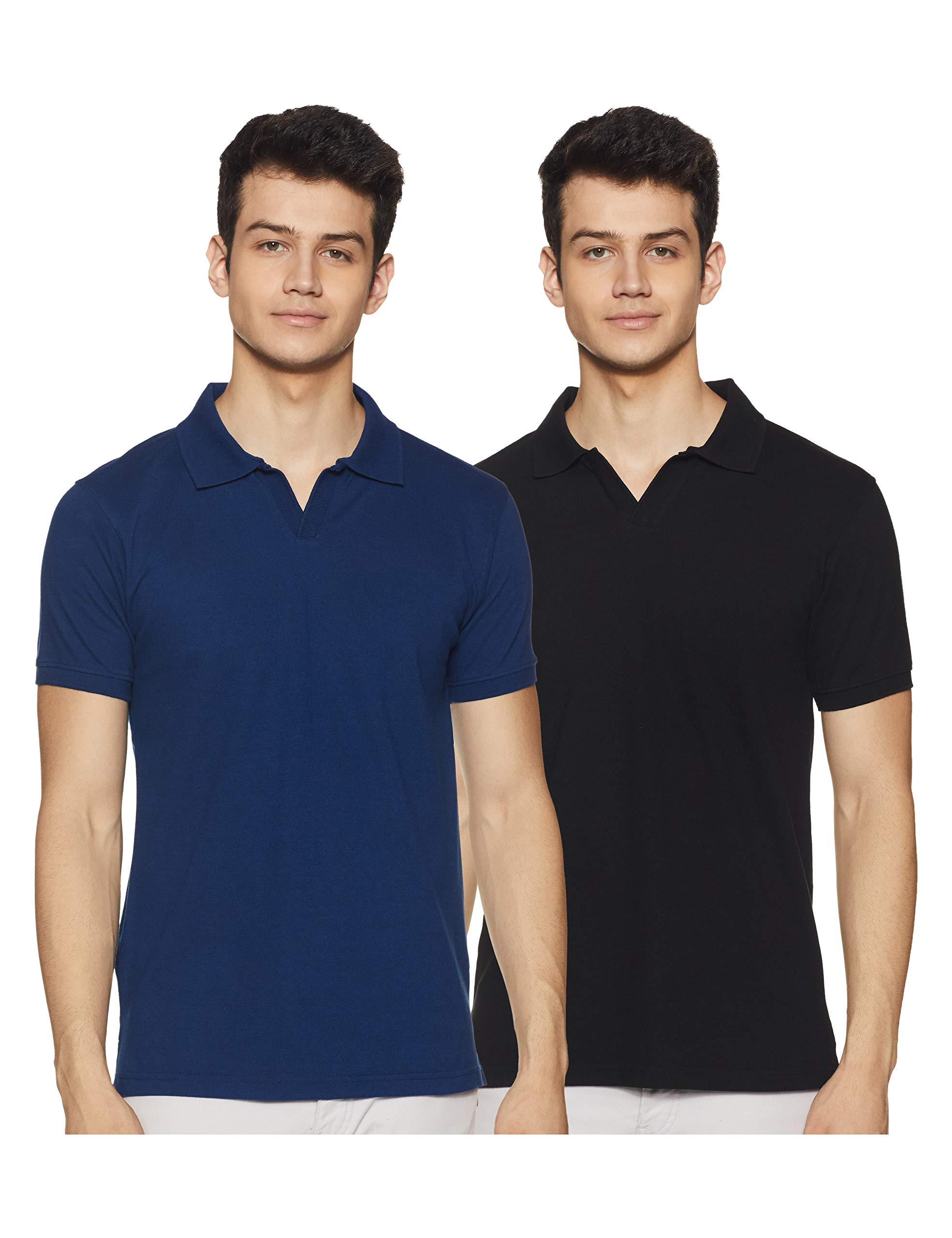 Men Solid Regular Fit Polo