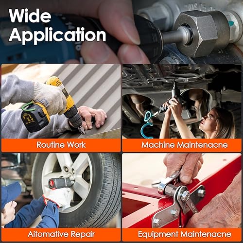 Miniatura 6 de THINKWORK Kit extractor de pernos Easy Out, juego de 35 llaves extractoras de tuercas, herramienta de extracción de 14 de pulgada y 38 pulgadas para