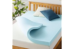 Best Price Mattress 4in Memory Foam Mattress Topper, Cooling Gel Infusion