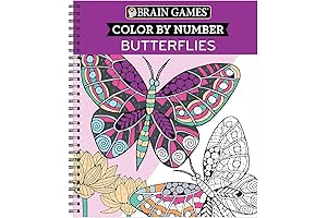Color by Numbers for Adults: Disney Coloring Book - Butterflies