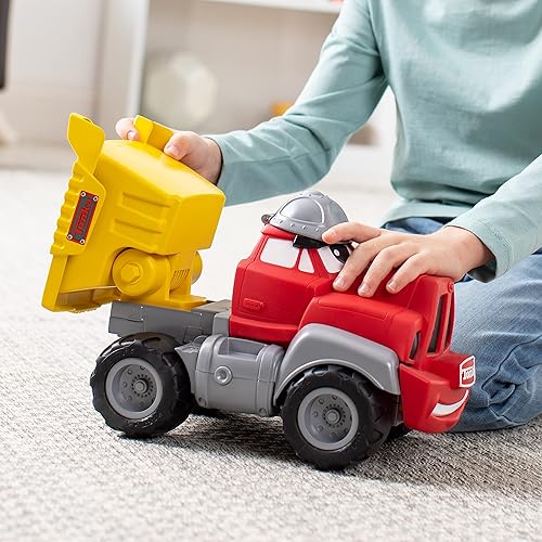 Miniatura 5 de Tonka Chuck,Mi camión parlante, embalaje sin frustración, camiones de juguete para niños de 2, 3, 4, 5, 6 años, juguete de construcción de