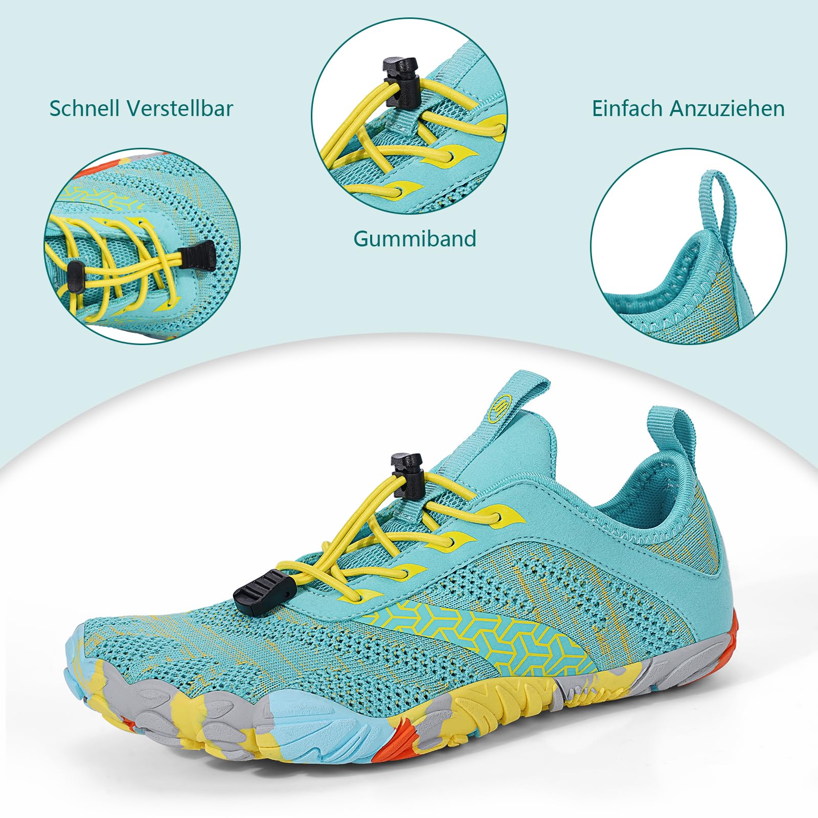 Zapatos descalzos para mujer y hombre, ligeros, transpirables, antideslizantes, para gimnasio y actividades al aire libre