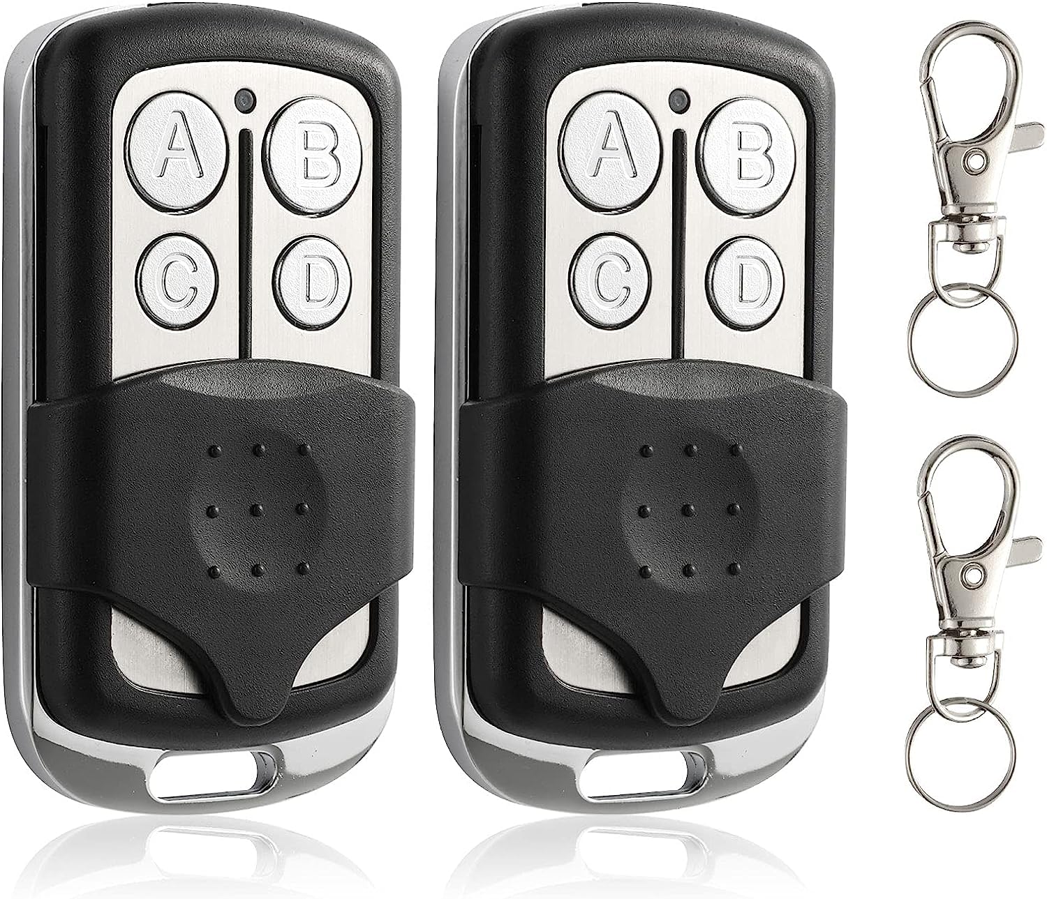 NALACAL Universal Garage Door Remote, 2 Replacement for LiftMaster Chamberlain Craftsman Door Opener, with Learning Button Mini Keychain Type, 2 Pcs