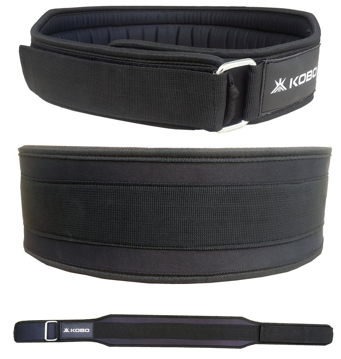 Kobo 4" Foam Padded Weight Lifting Belt Back Gym Strap Training Support Fitness Exercise Bodybuilding-image-29