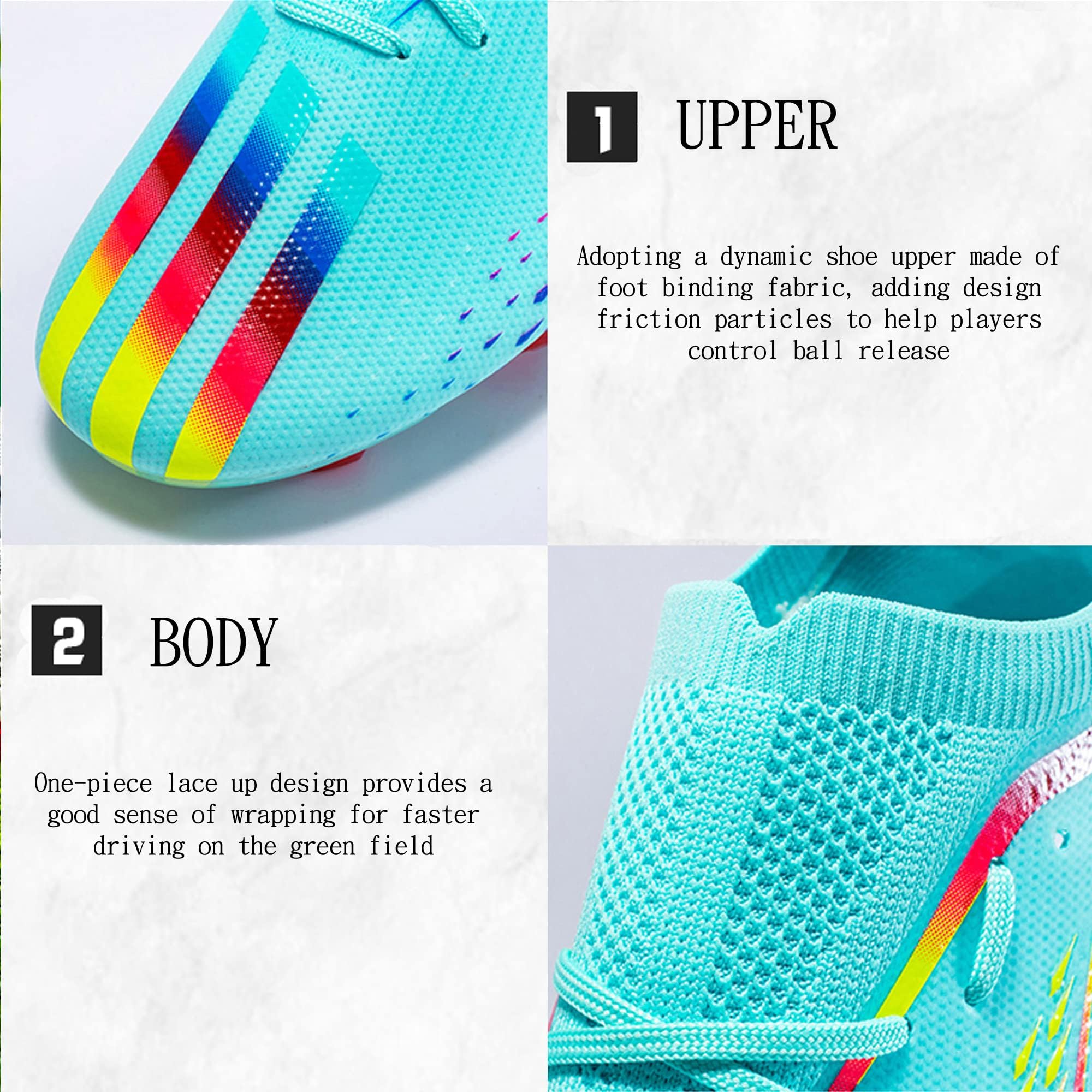 Asifn Herren-Fußballschuhe Jungen-Fünf-Personen-Schuhe Outdoor-Indoor-Spikes-Schuhe Leichtathletik-Schuhe Softball- Und Rugby-Schuhe