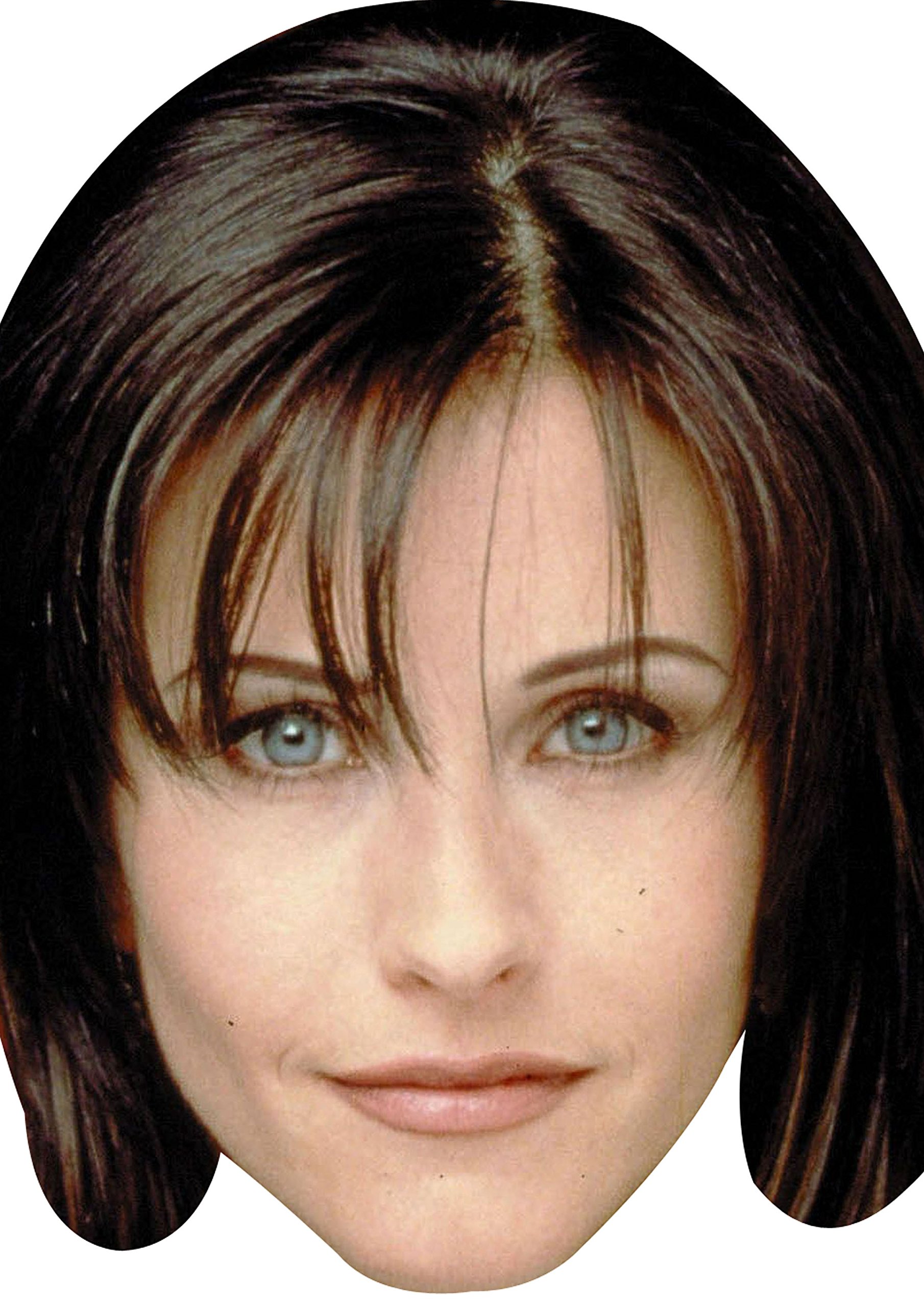 FoxyPrinting Monica From Friends Celebrity Cardboard Party Face Mask Fancy Dress