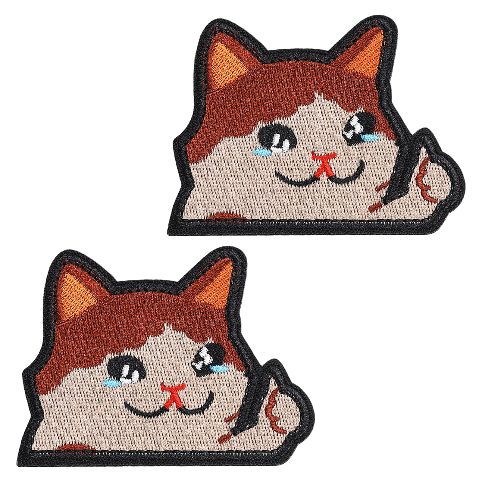 ZWWAAZHF 2Pcs Sew on Animal Embroidered Fabric Patches Embroidery Applique for Clothing Jackets Bag Decoration and Sewing Sew on Patches