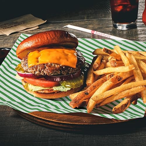 Miniatura 7 de GeeRic Hojas de papel encerado de 12 x 12 pulgadas, 240 forros para cestas de alimentos para sándwiches, hamburguesas, envoltorios de alimentos