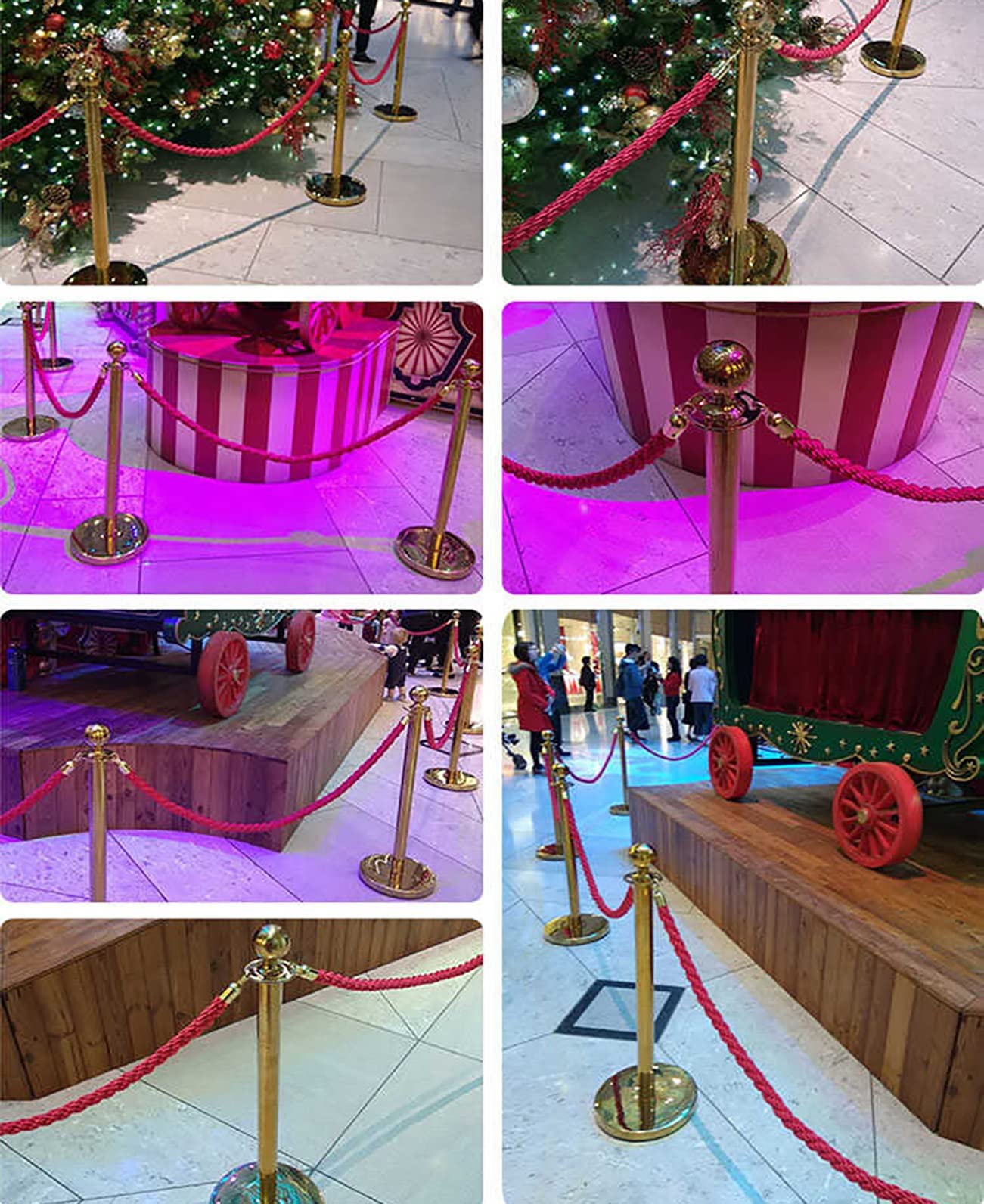 Nylon Ro de alta calidad con línea de cola segura industrial para lazos de eventos y exposiciones de coches (1 m 3.9 m)