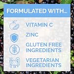 Emergen-C Immune+ 500mg Vitamin C Gummies Supplement, Immune System Booster, Elderberry, 45 Gummies