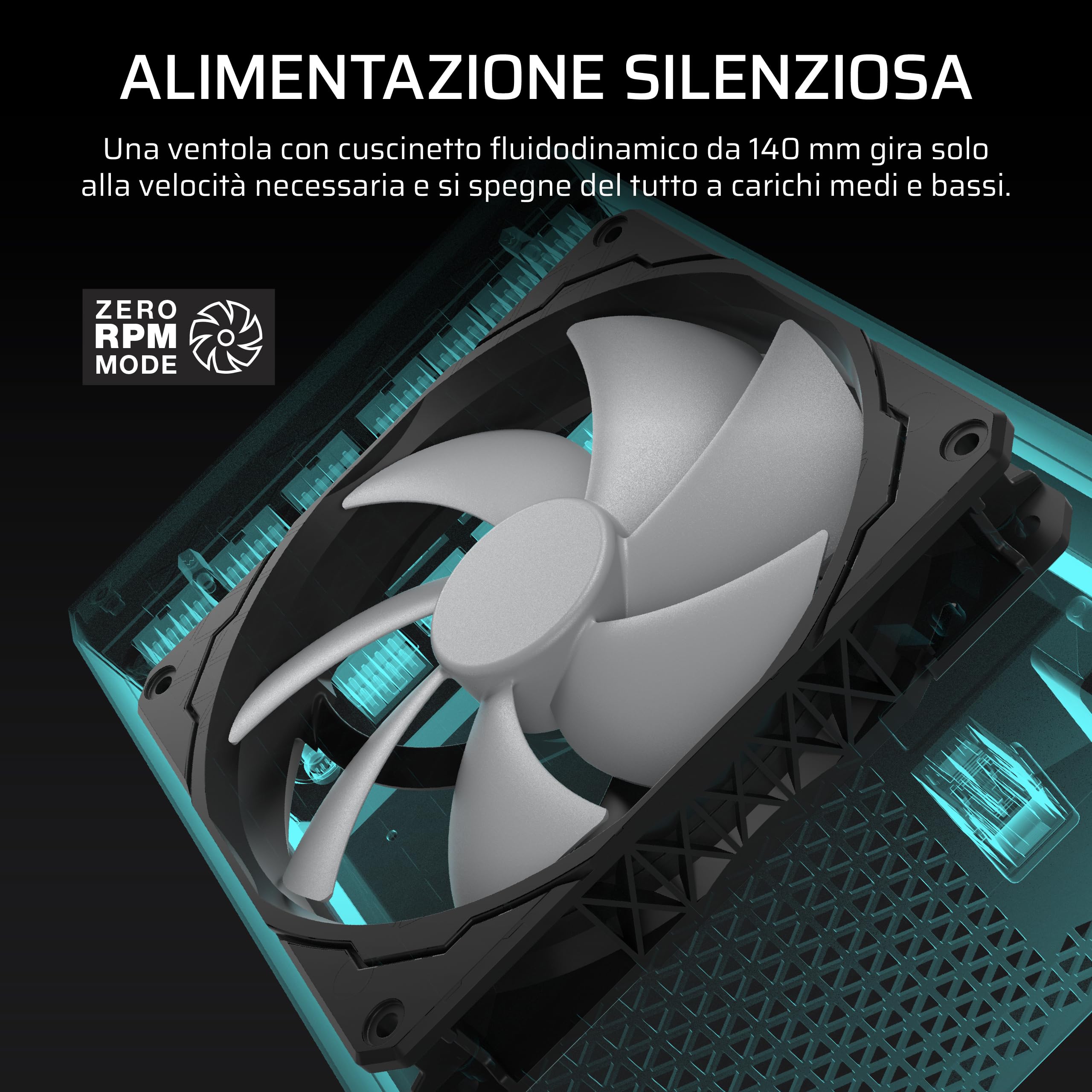 CORSAIR HX1200i (2025) Alimentatore ATX Completamente Modulare a Bassissimo Rumore con Cavo 12V-2x6 – Compatibile con ATX 3.1 e PCIe 5.1, Efficienza Cybenetics Platinum – Nero