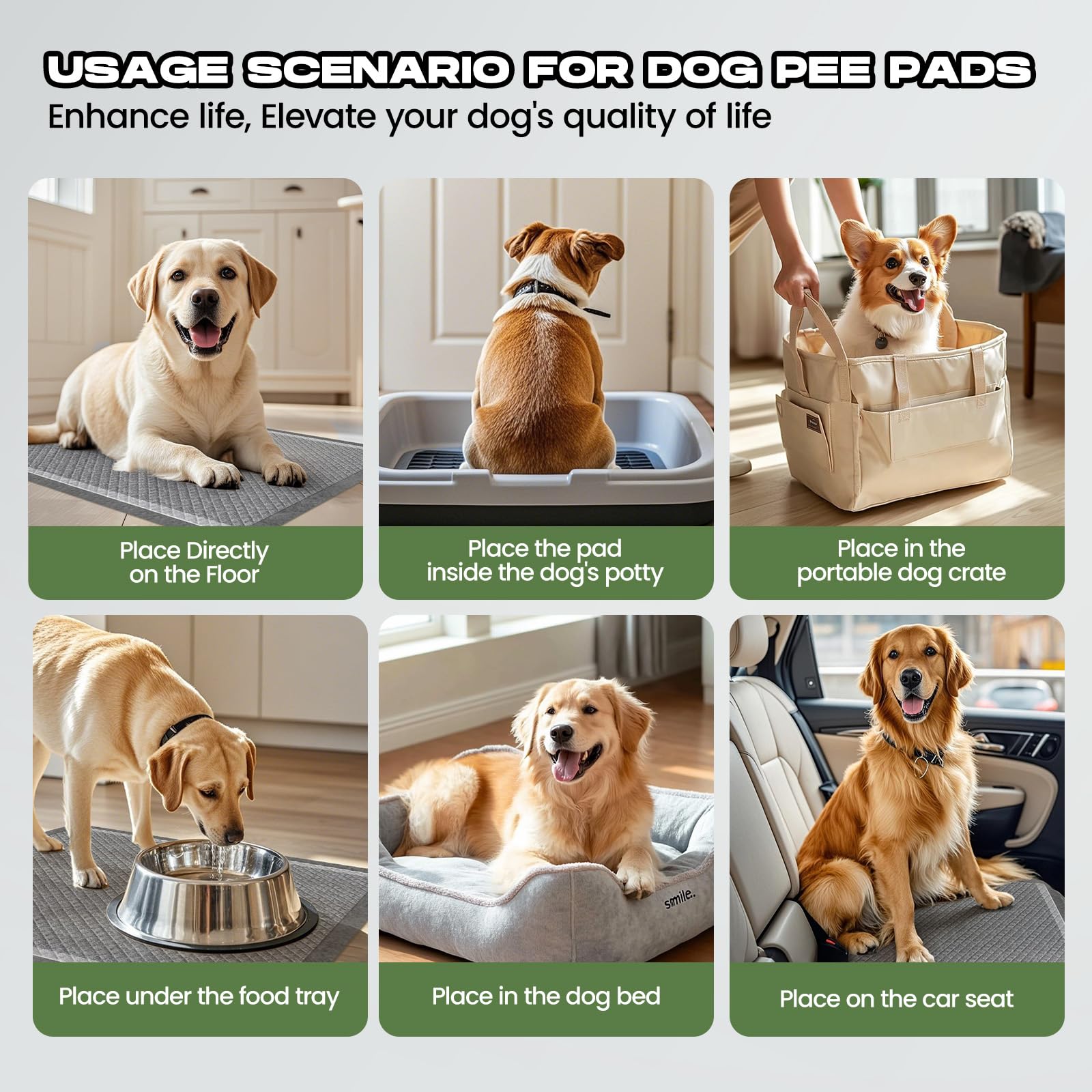 Empapador, Almohadillas para Orina de Perro, Extra Grandes de 30 x 36 Pulgadas, Almohadillas de Carbón para Cachorros, 50 Unidades, Desechables, de Carbón Activado, Súper Absorbentes