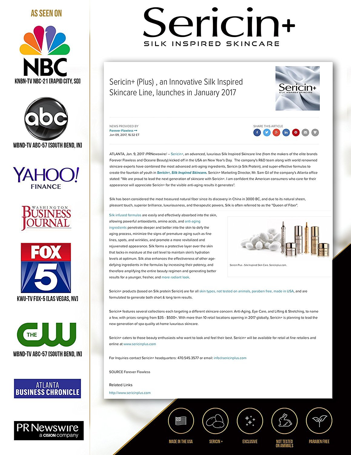 Sericin Plus Reviving Eye Serum - Delivers Immediate Results. Minimizes Wrinkles, Fine Lines, Puffiness, Crow's Feet. Nourishing and Hydrating Eye Serum with SILK. - Image 4