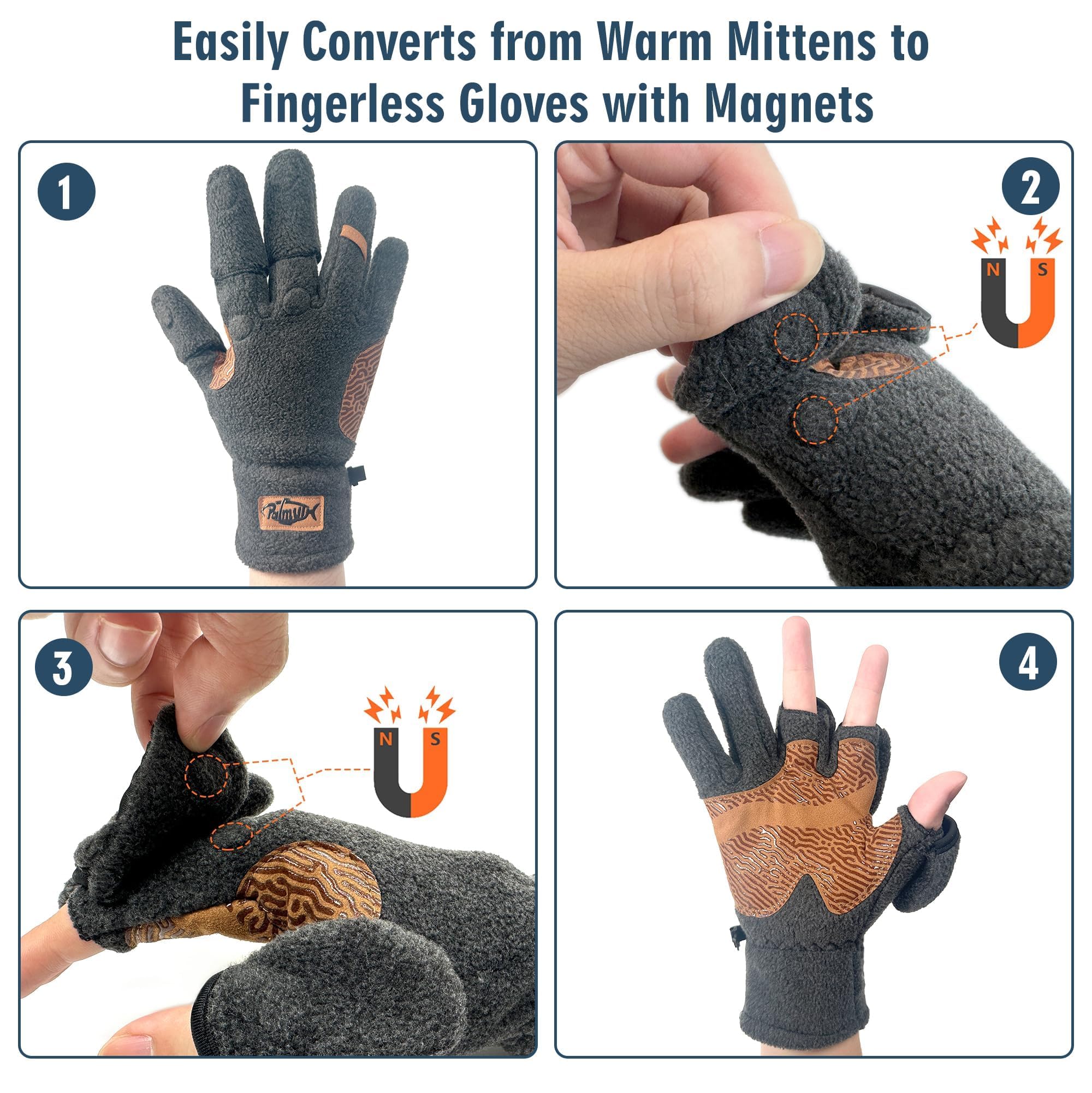Palmyth Flexible Fishing Gloves Warm For Men And Seychelles