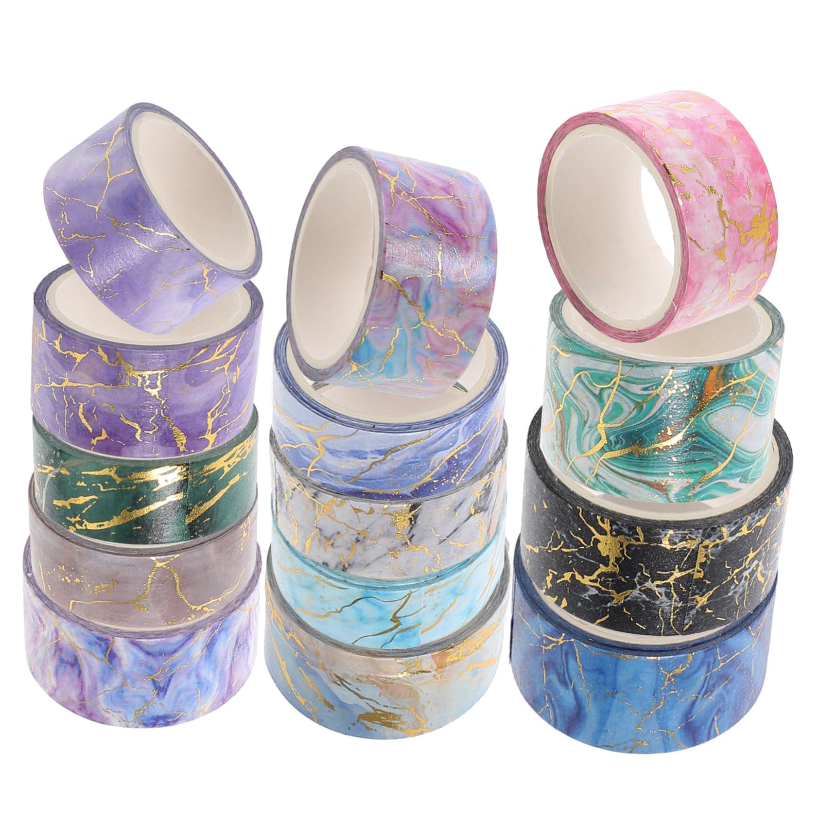 SHINEOFI 56rollos Washi Tape Decorativo Diseño De Mármol Cinta Adhesiva Para Scrapbooking y Manualidades Por Para Proyectos y Decoración De Álbumes