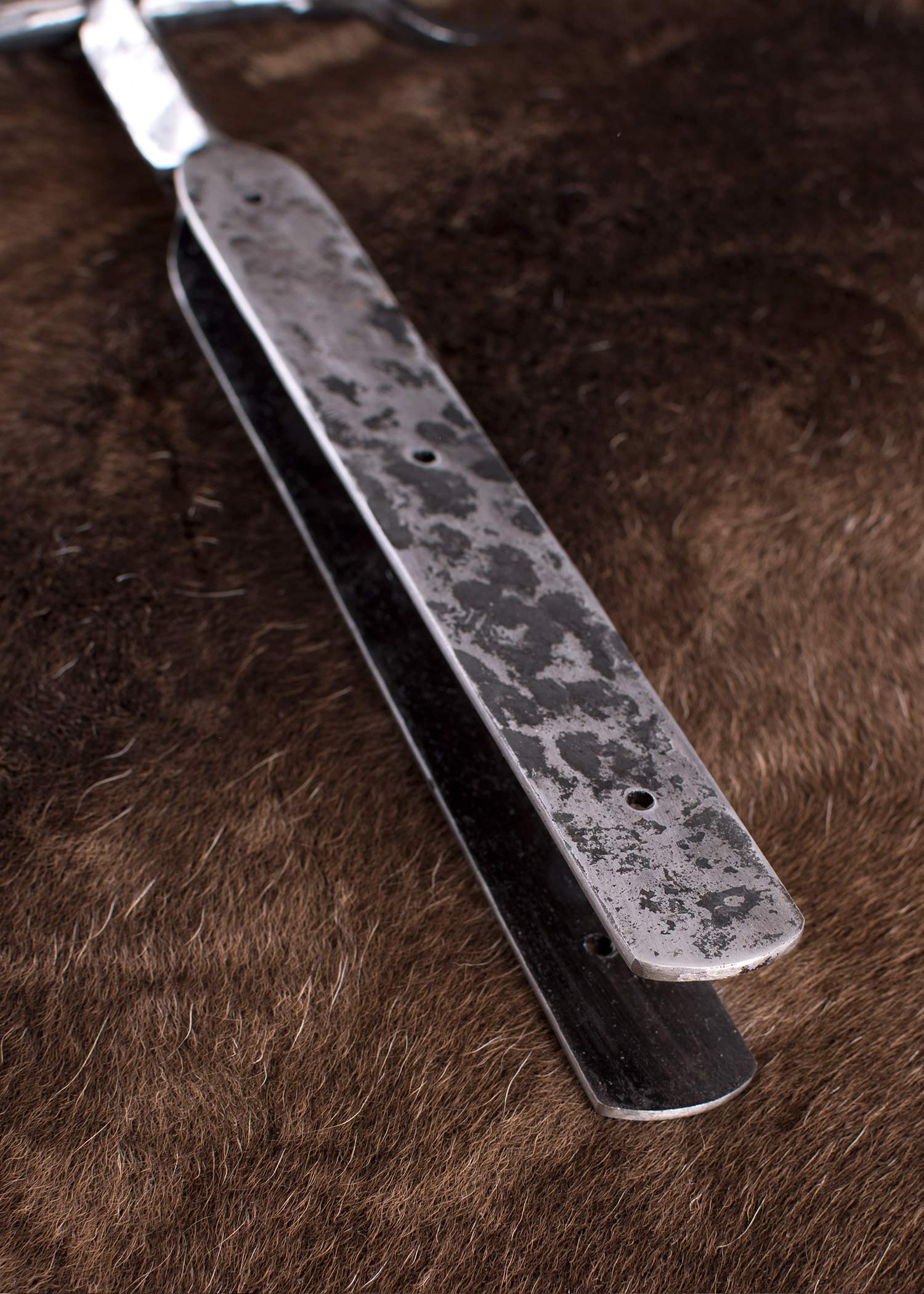 Ulfberth Luzerner Hammer, geschmiedet aus Stahl für Erwachsene - Lanzenspitze Helebarden ohne Schaft für Mittelalter und Reenactment