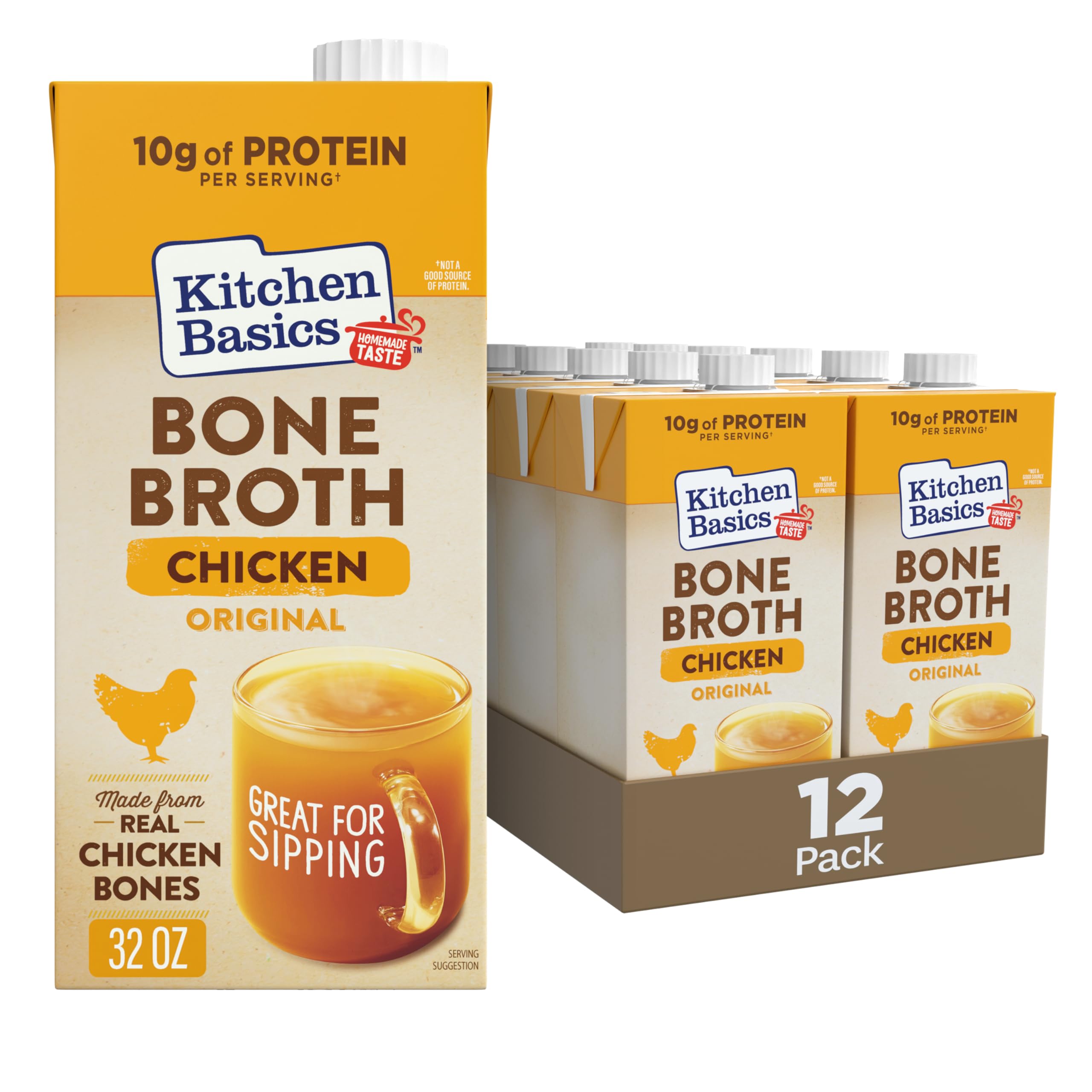 Kitchen Basics Original Chicken Bone Broth, 32 fl oz