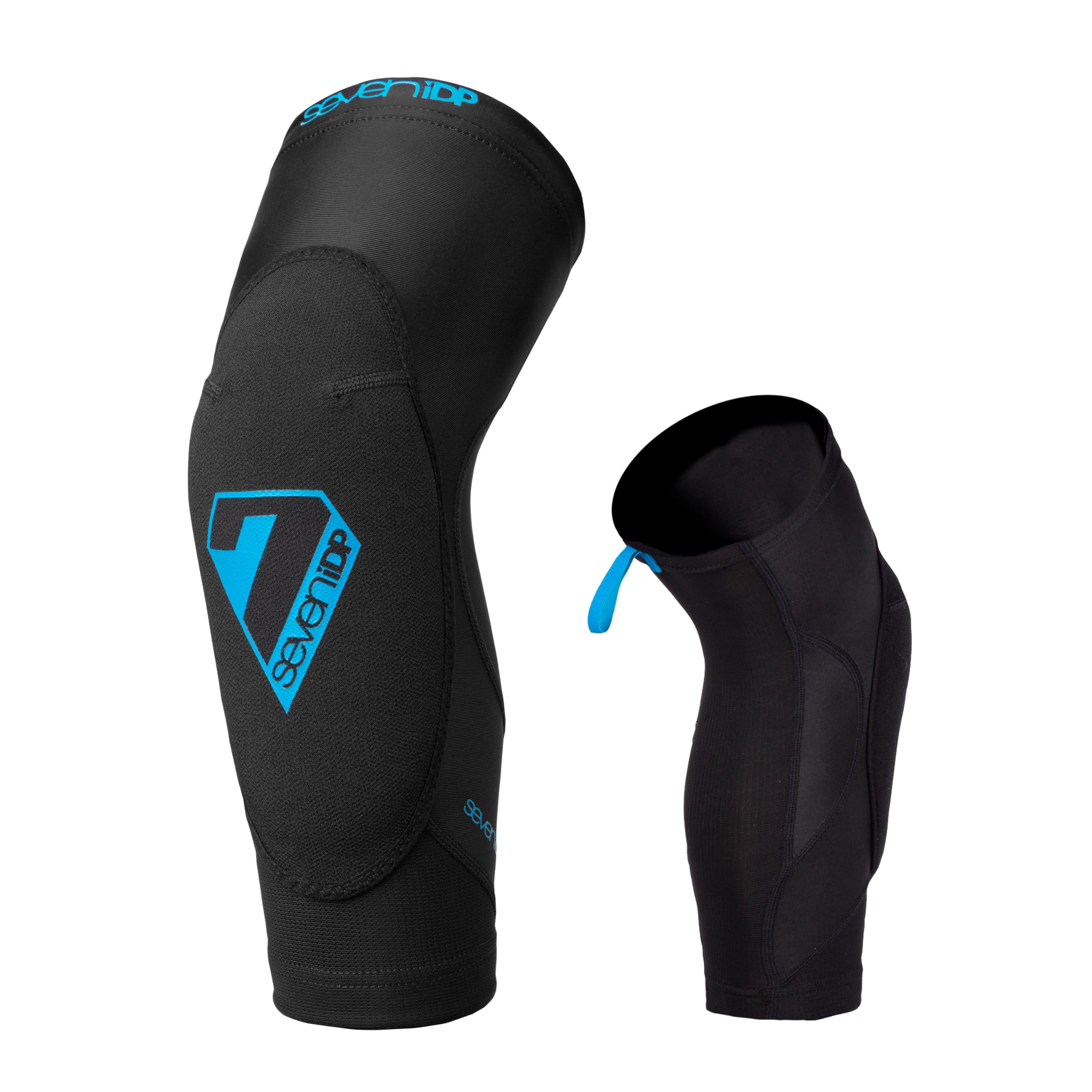 7iDP Transition Ginocchiere Leggere Protettive MTB Enduro Trail Nero Blu