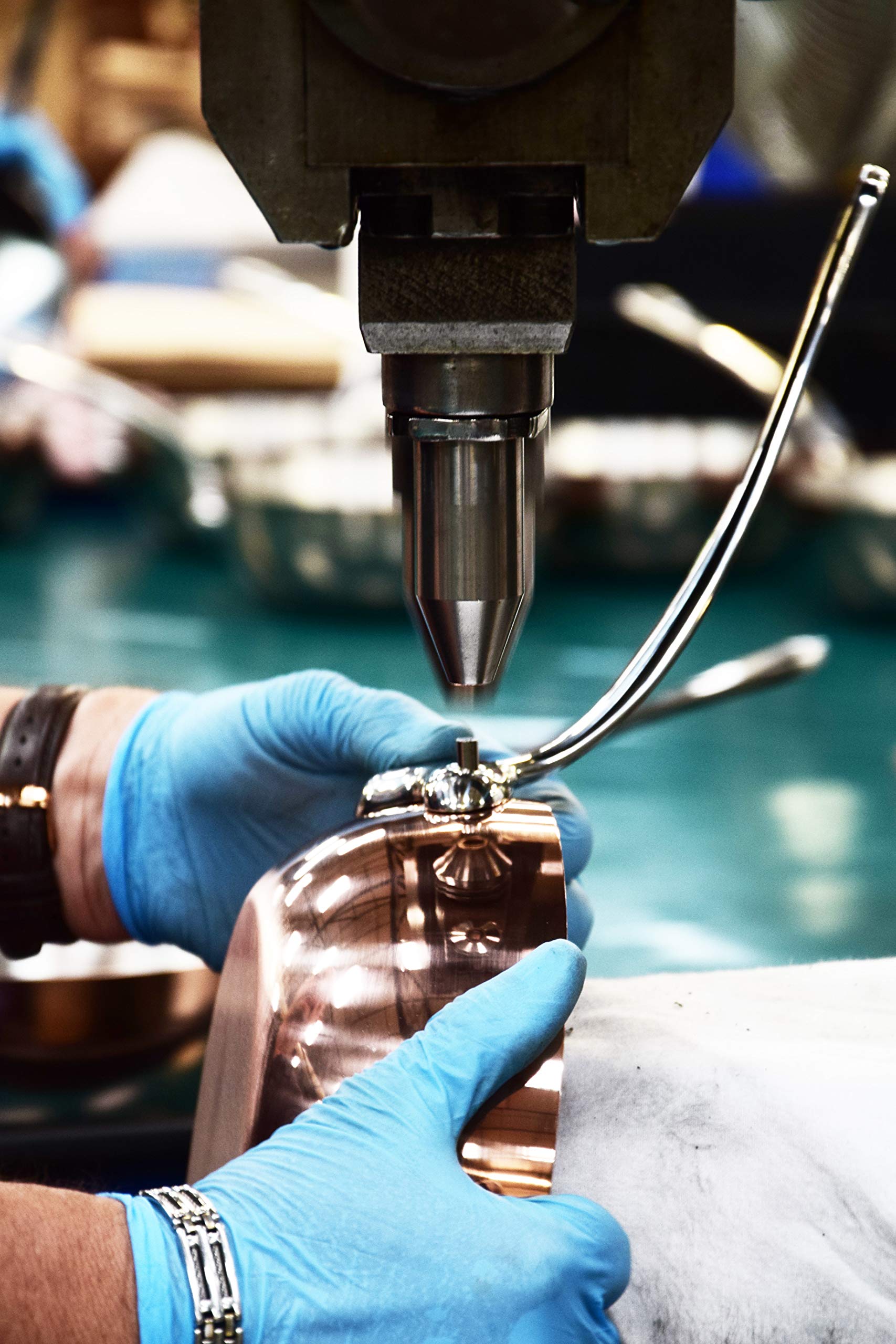 Mauviel M'Heritage 150 S 1.5mm Polished Copper & Stainless Steel Chef Pan, And Cast Stainless Steel Handle, 2.1-qt, Made In France