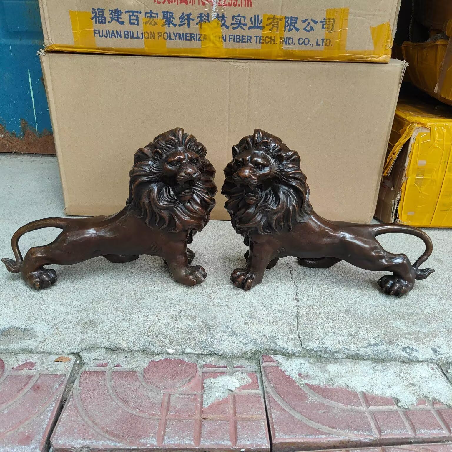 Dytartzx Pure Copper Lion Statue, King of The Jungle, Home Decoration, Wealth Attraction, Lion King, a Gift for Men